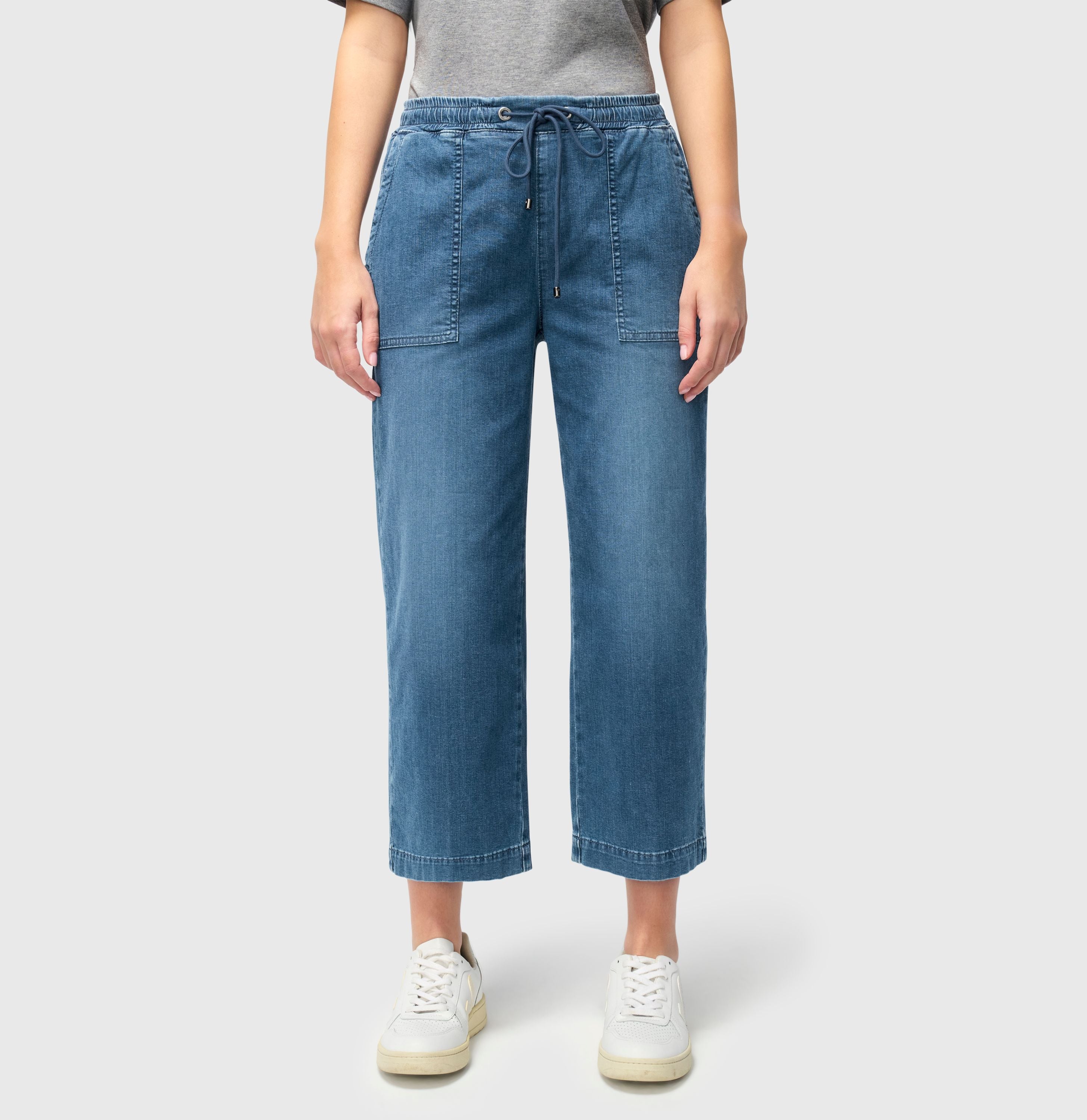 MAC JEANS - CULOTTE, Super soft summer denim -  - 2787-90-0352L-D447 - blau