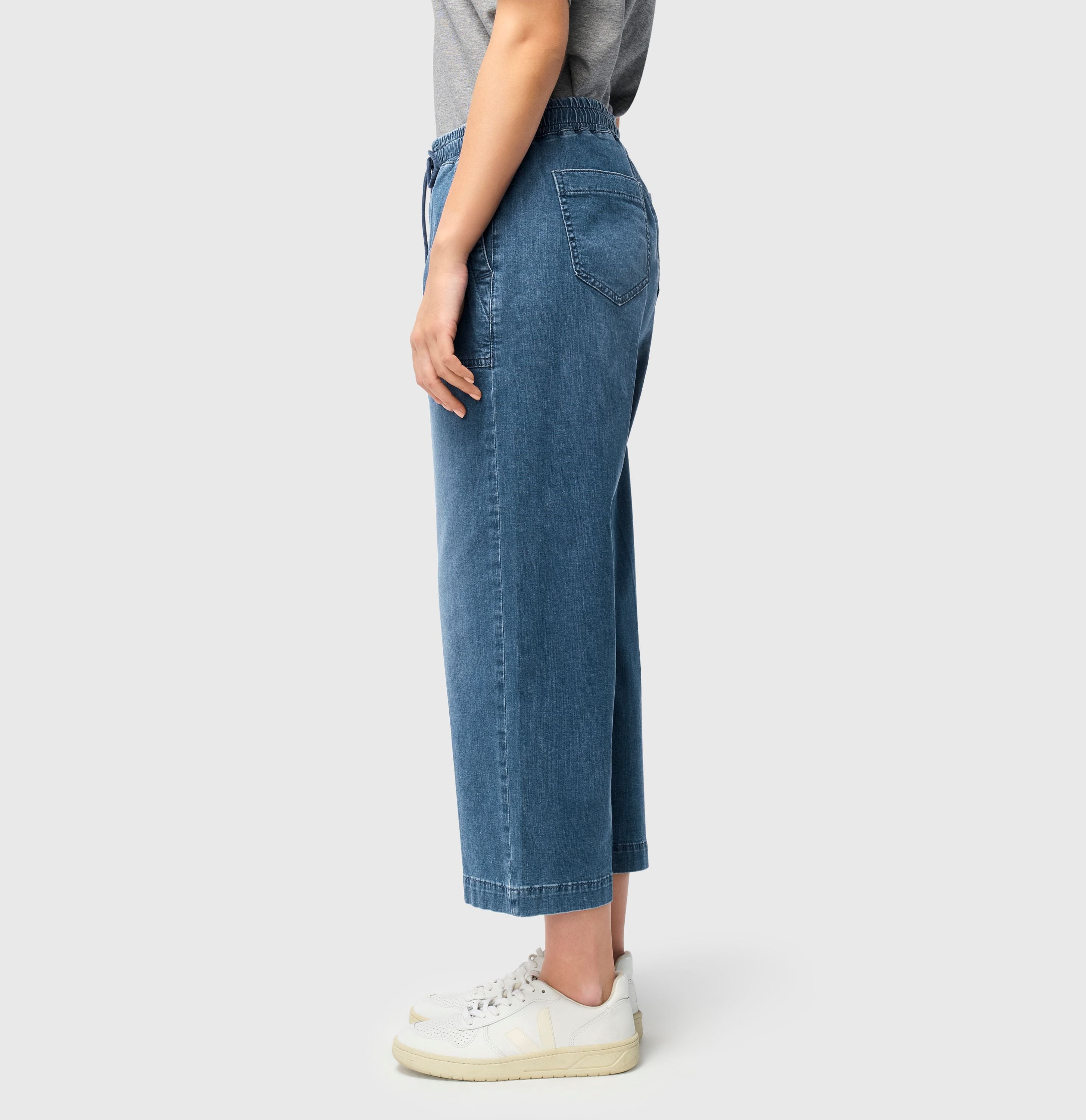 MAC JEANS - CULOTTE, Super soft summer denim -  - 2787-90-0352L-D447 - blau