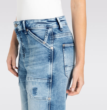 MAC JEANS - IOWA, Auth. comfort vintage denim - Relaxed Fit - 2803-90-0333L-D475 - blau