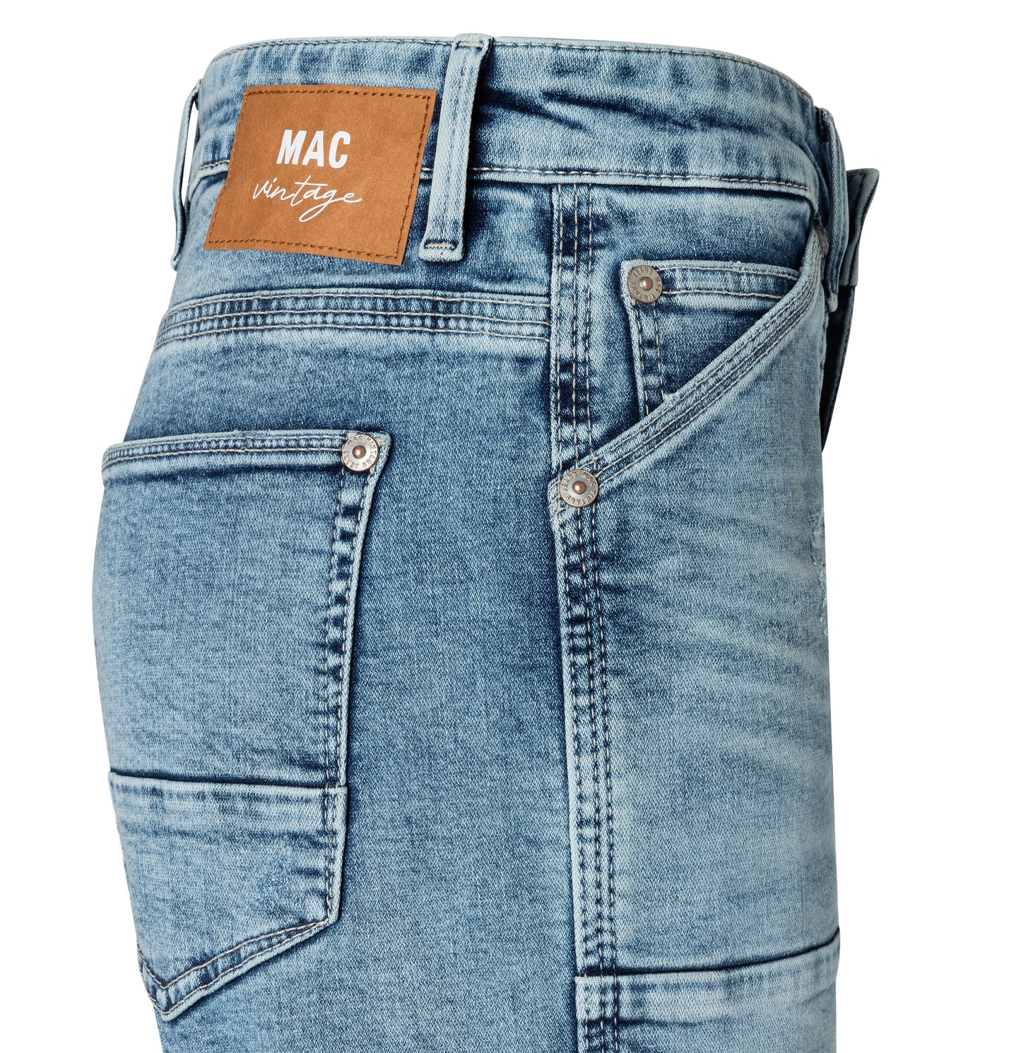 MAC JEANS - IOWA, Auth. comfort vintage denim - Relaxed Fit - 2803-90-0333L-D475 - blau