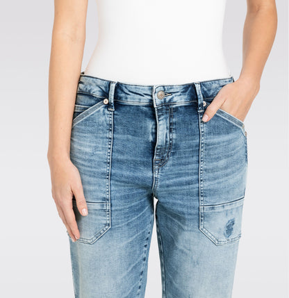 MAC JEANS - IOWA, Auth. comfort vintage denim - Relaxed Fit - 2803-90-0333L-D475 - blau