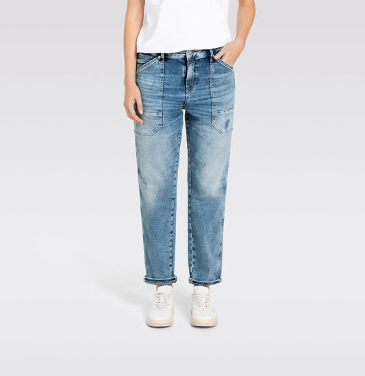 MAC JEANS - IOWA, Auth. comfort vintage denim - Relaxed Fit - 2803-90-0333L-D475 - blau