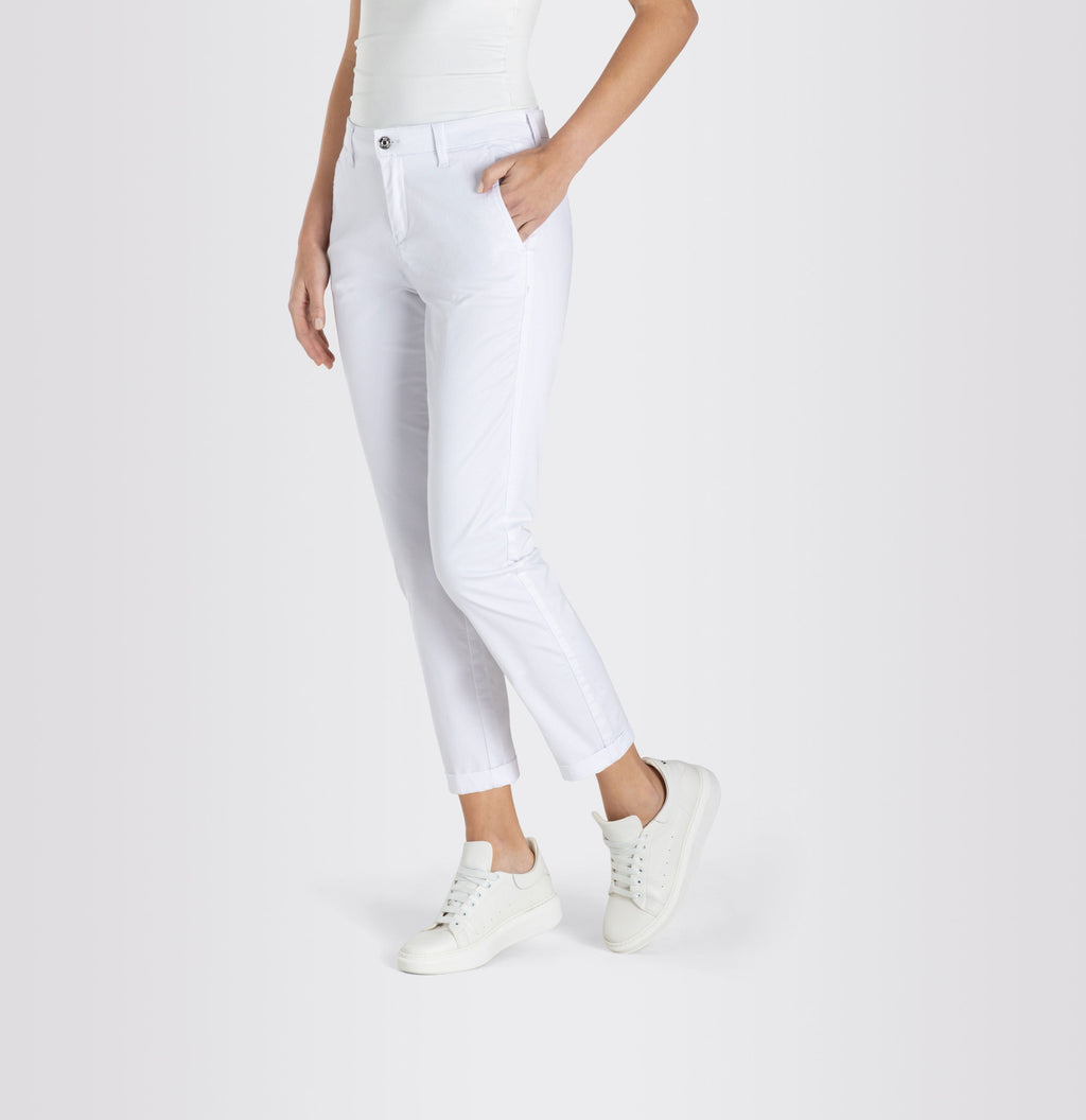MAC JEANS - CHINO, Authentic stretch gabardine - Slim Fit - 3075-00-0434L-010 - weiß