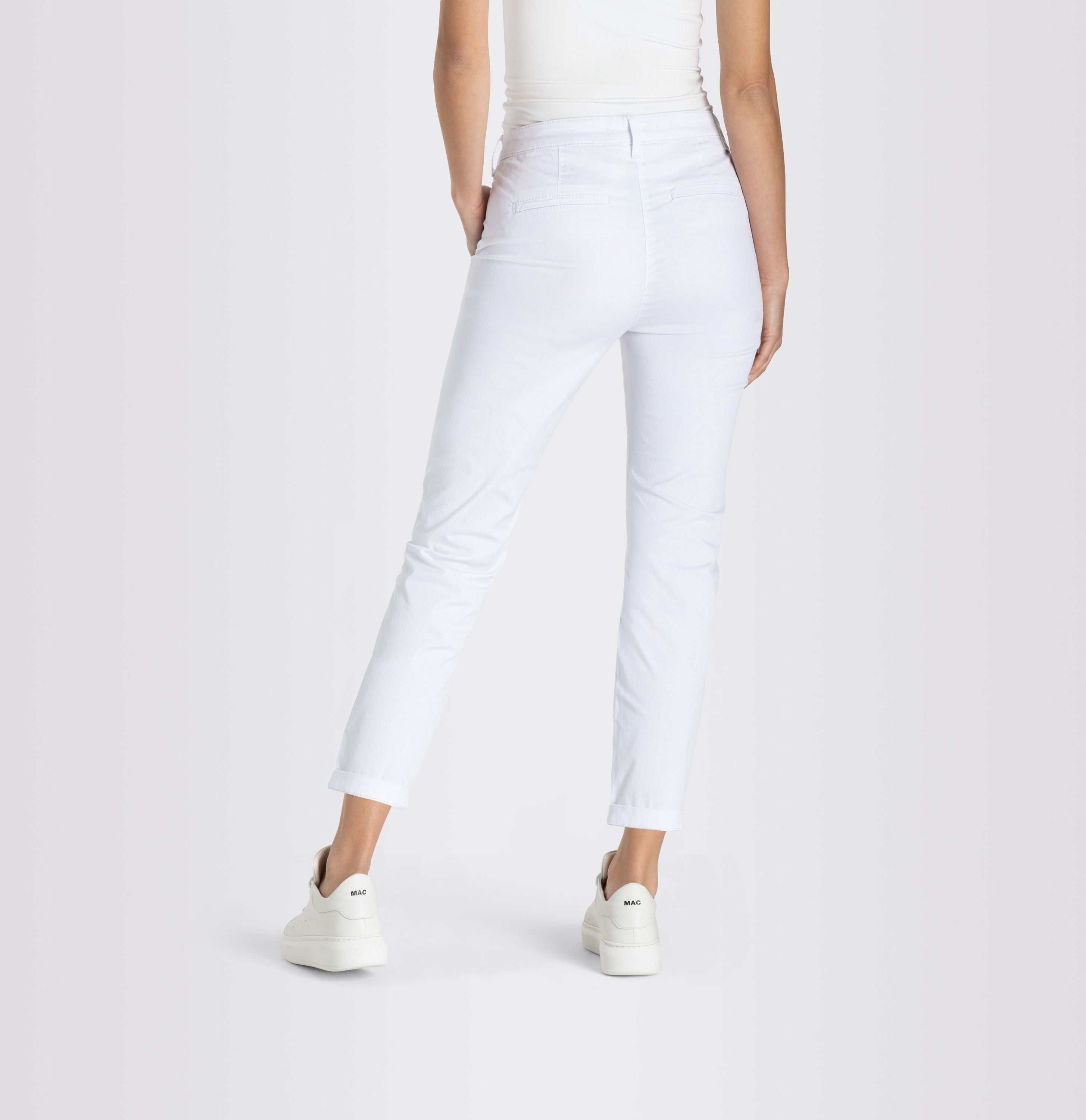 MAC JEANS - CHINO, Authentic stretch gabardine - Slim Fit - 3075-00-0434L-010 - weiß