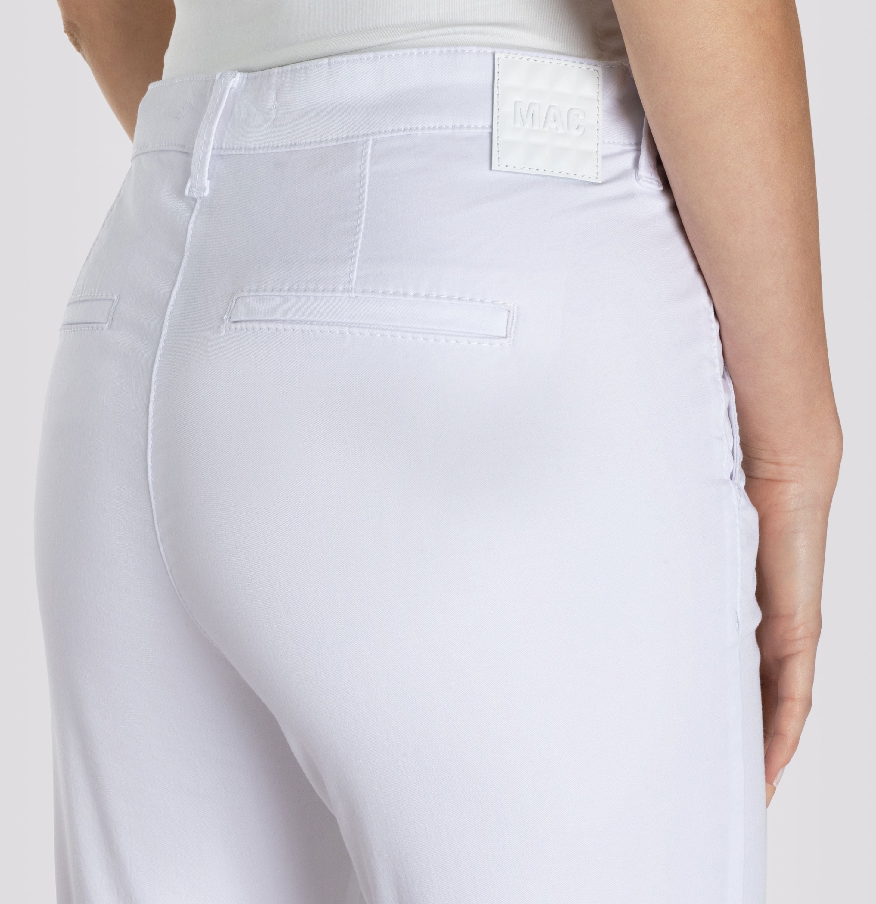MAC JEANS - CHINO, Authentic stretch gabardine - Slim Fit - 3075-00-0434L-010 - weiß