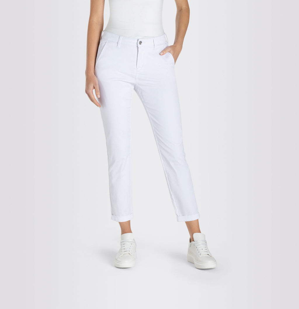 MAC JEANS - CHINO, Authentic stretch gabardine - Slim Fit - 3075-00-0434L-010 - weiß