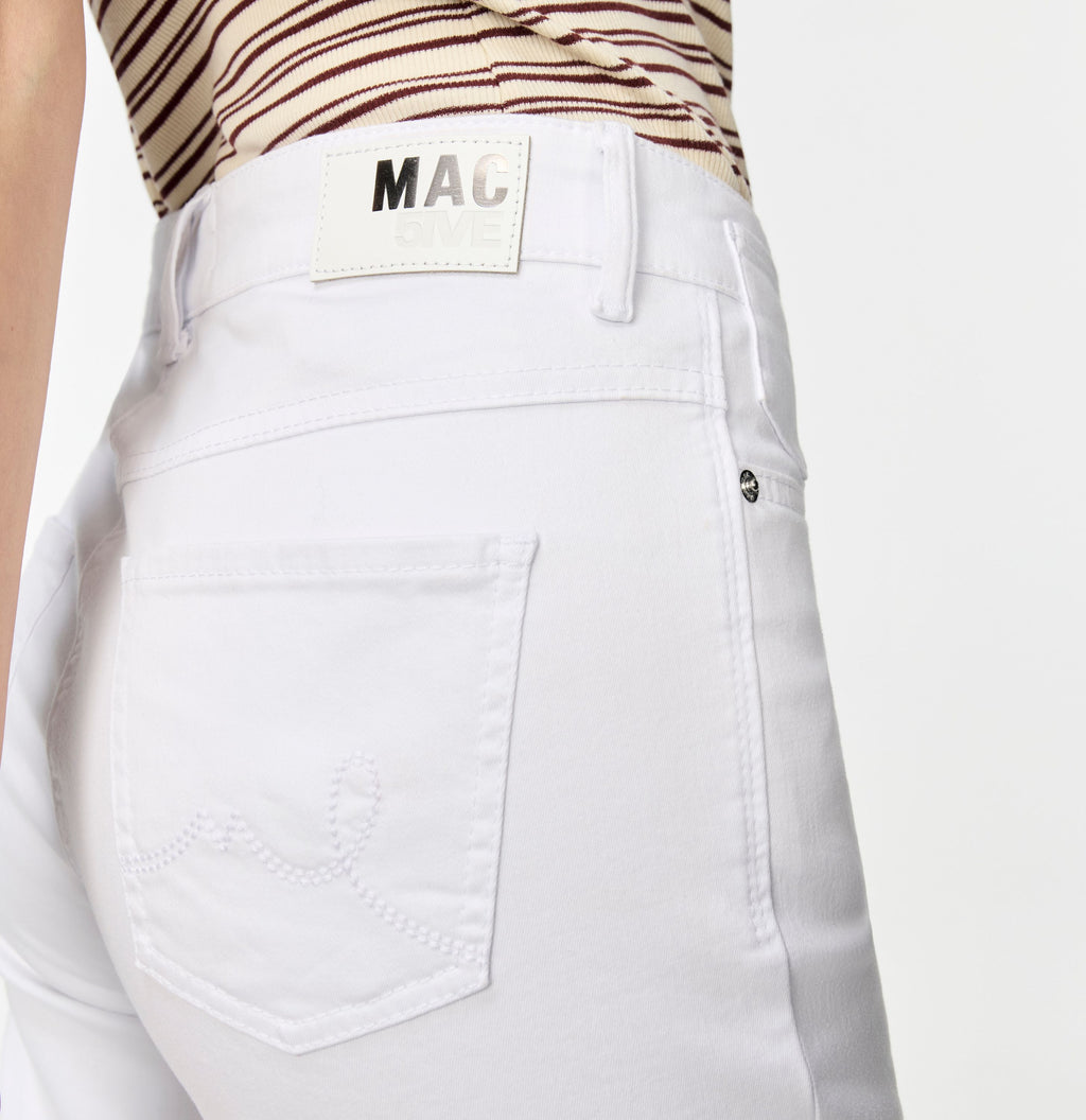 MAC JEANS - LAURA, Authentic High Stretch Gabardine - Flared Fit - 5225-00-0423L-010 - weiß