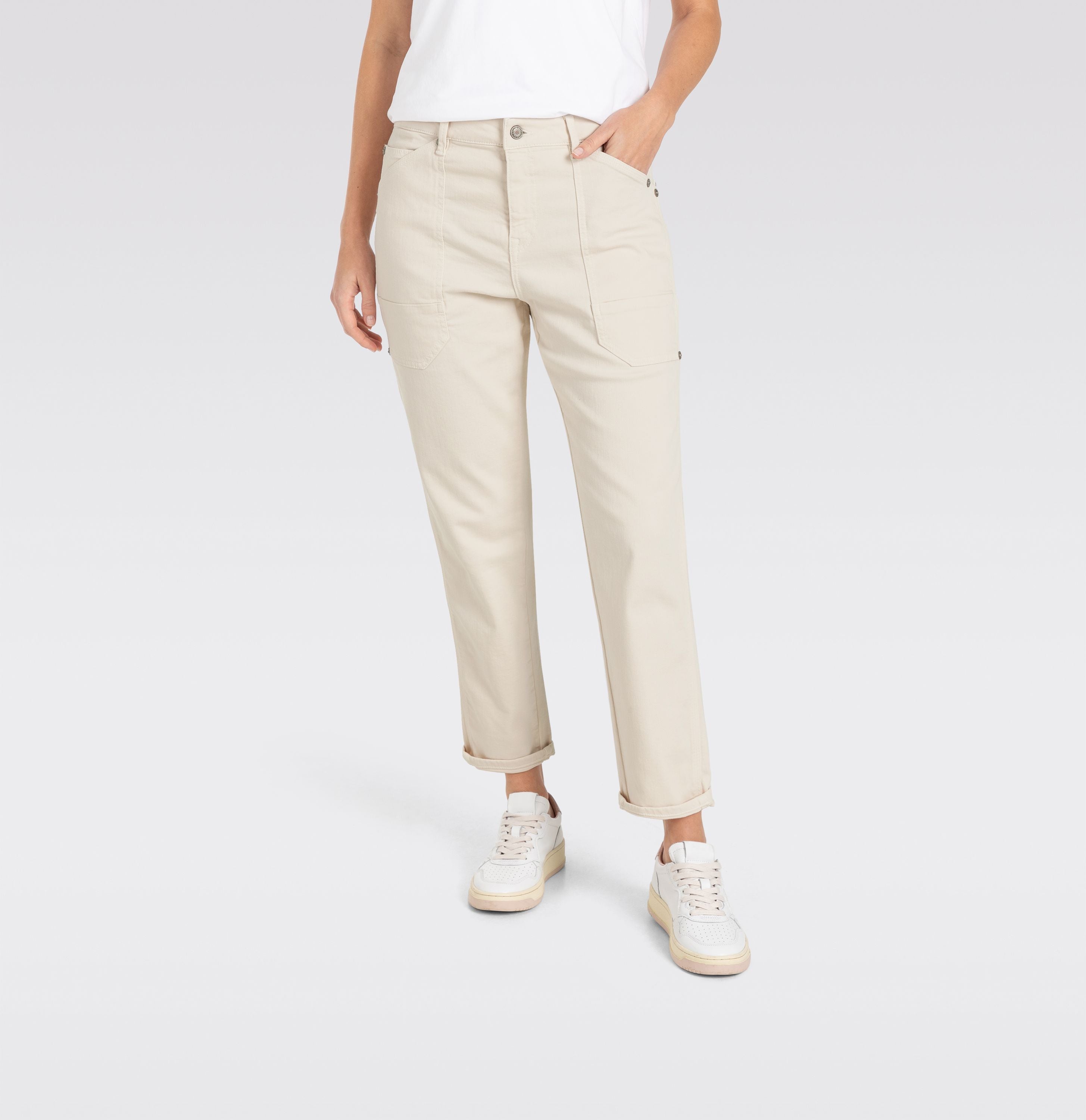 MAC JEANS - IOWA, Auth. comfort vintage denim - Relaxed Fit - 2803-00-0333L-014R - weiß