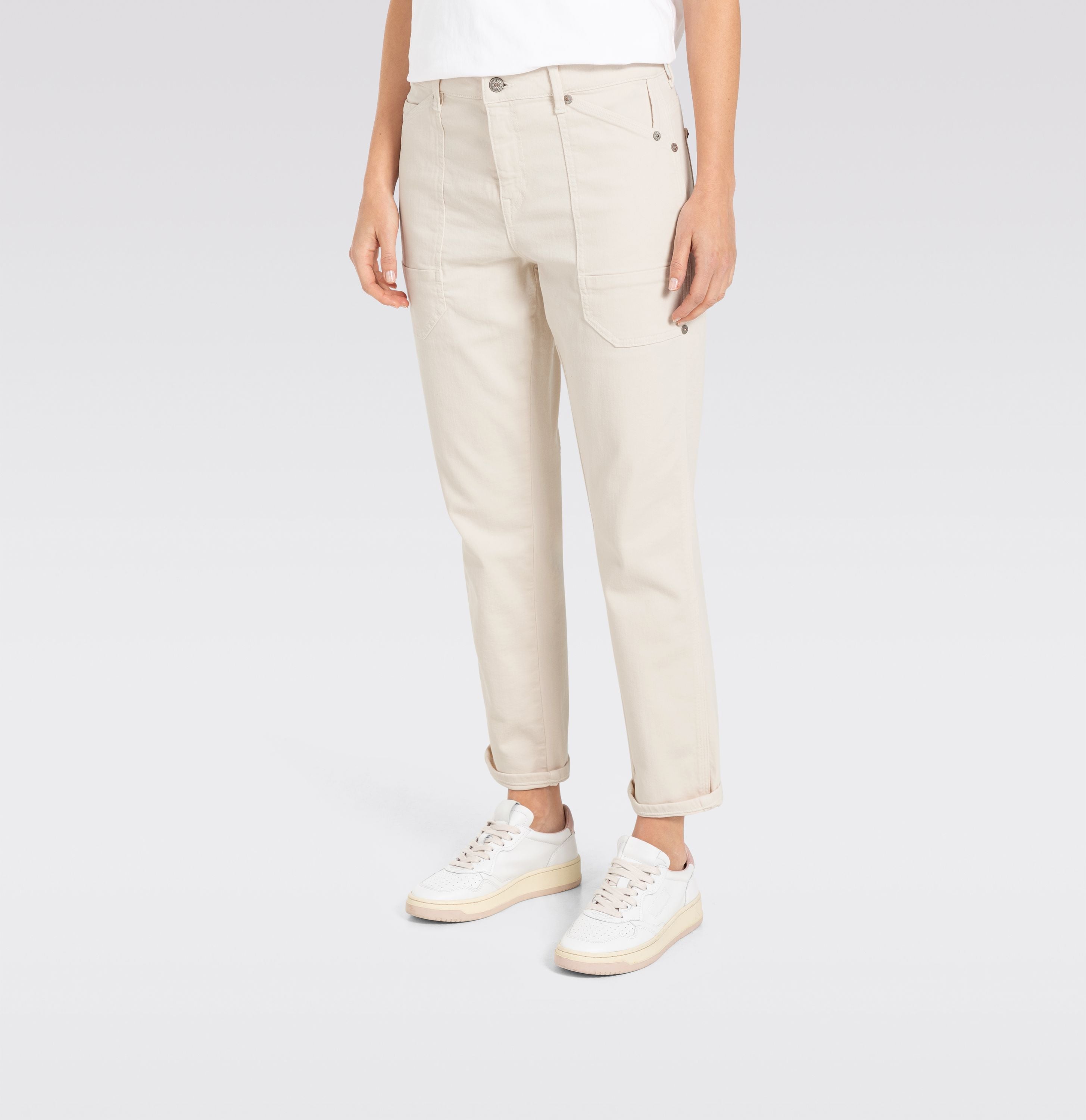 MAC JEANS - IOWA, Auth. comfort vintage denim - Relaxed Fit - 2803-00-0333L-014R - weiß