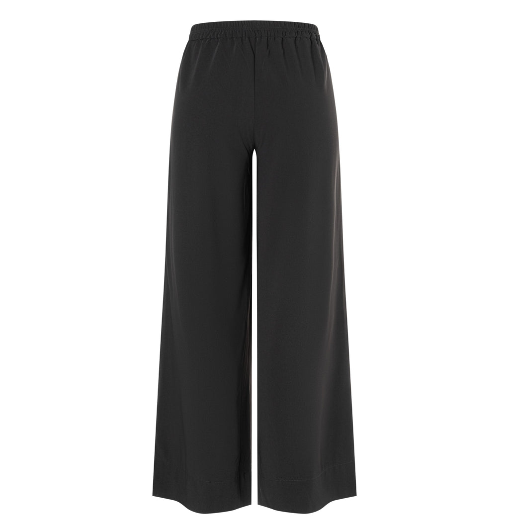 MAC JEANS - CORALIE, Floating crepe - Wide Fit - 3421-00-0231L-090 - schwarz