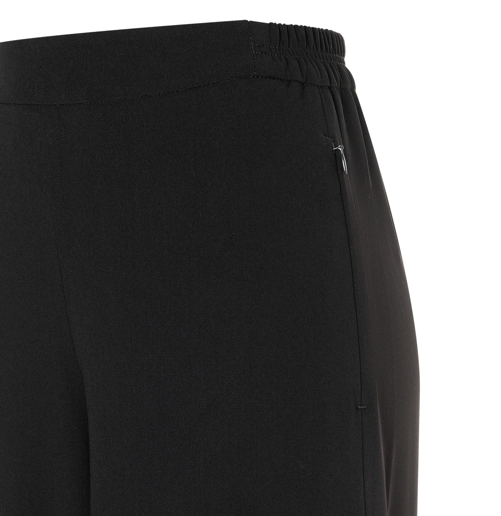 MAC JEANS - CORALIE, Floating crepe - Wide Fit - 3421-00-0231L-090 - schwarz