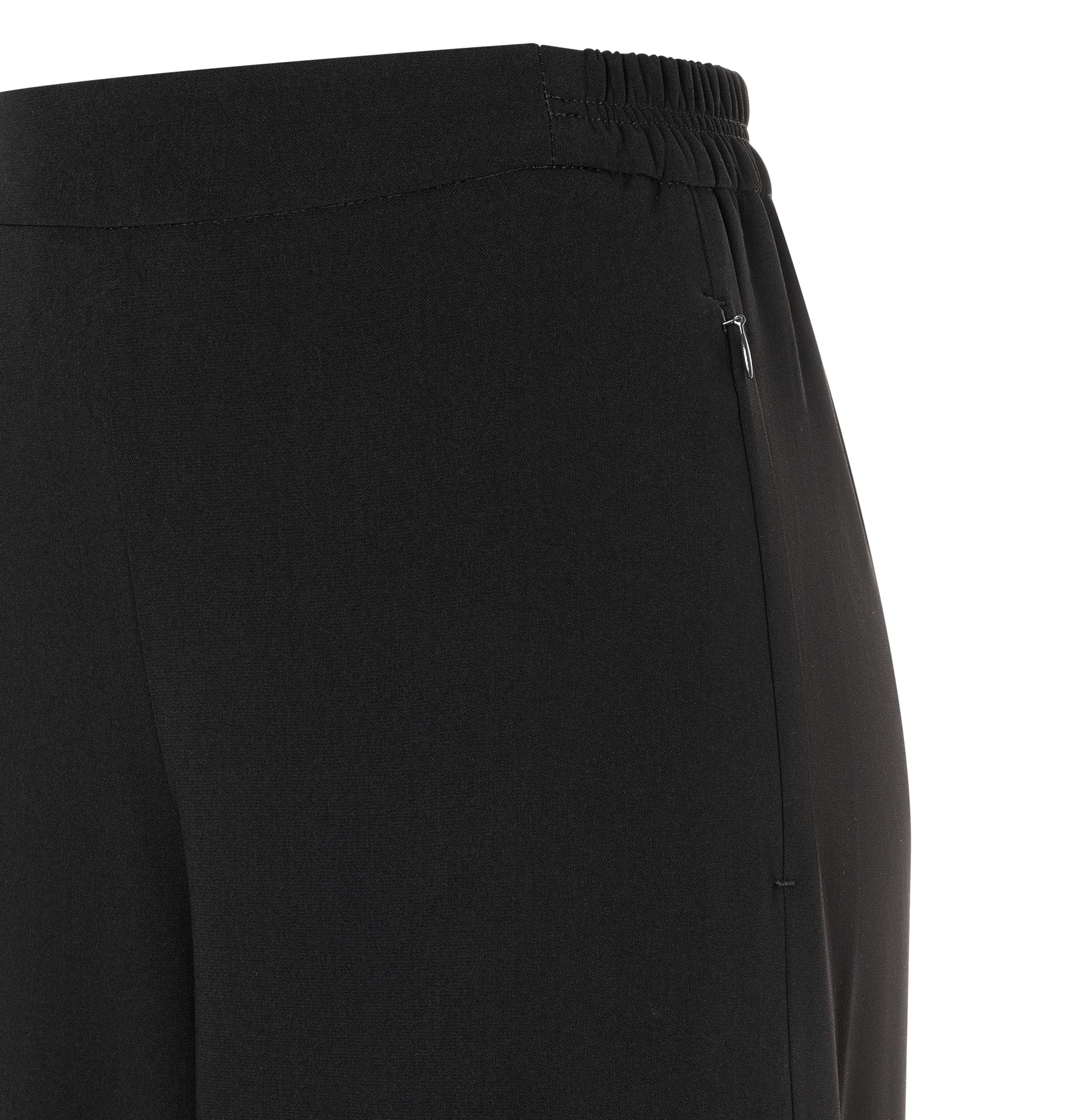 MAC JEANS - CORALIE, Floating crepe - Wide Fit - 3421-00-0231L-090 - schwarz