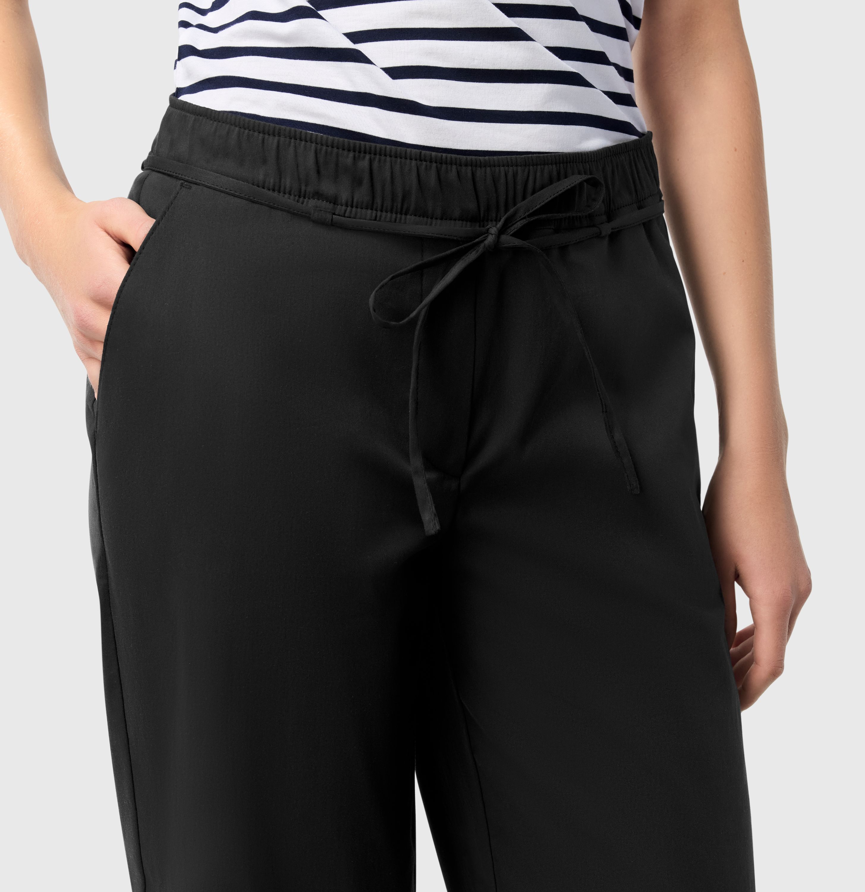 MAC JEANS - CHIARA BELT, Ultra light - Wide Fit - 3453-00-0400L-090 - schwarz