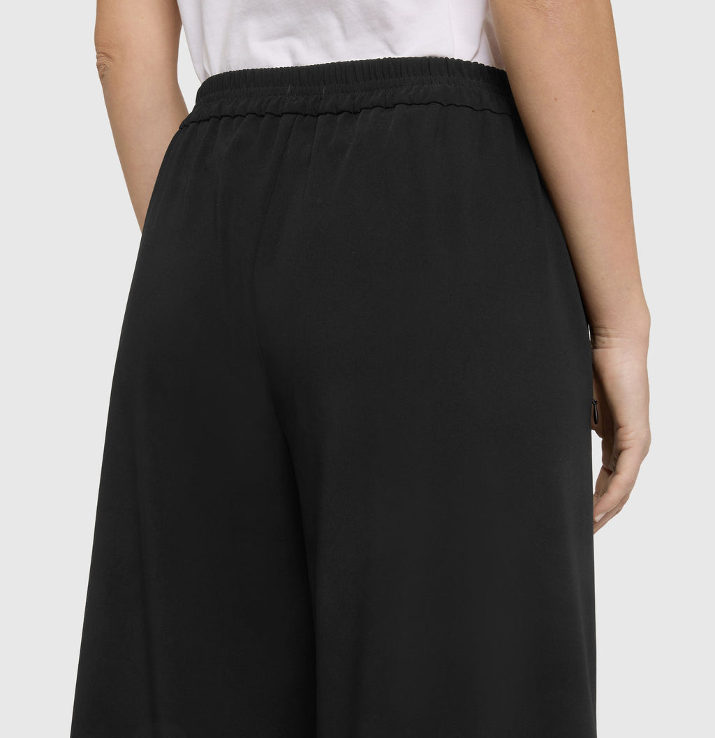 MAC JEANS - CORALIE, Floating crepe - Wide Fit - 3493-00-0231L-090 - schwarz
