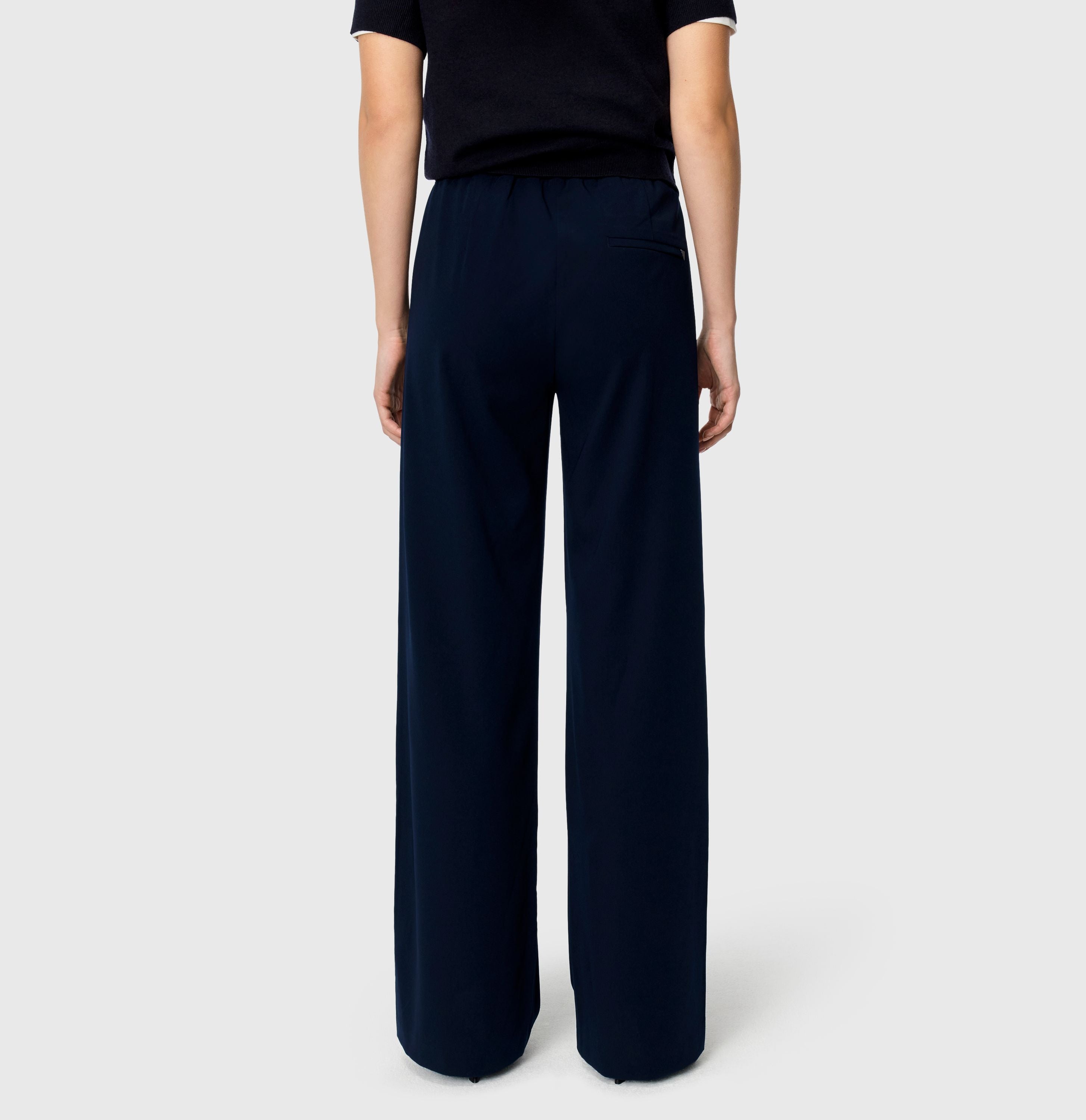 MAC JEANS - CHRISTY, Floating crepe - Wide Fit - 3418-00-0231L-198 - blau