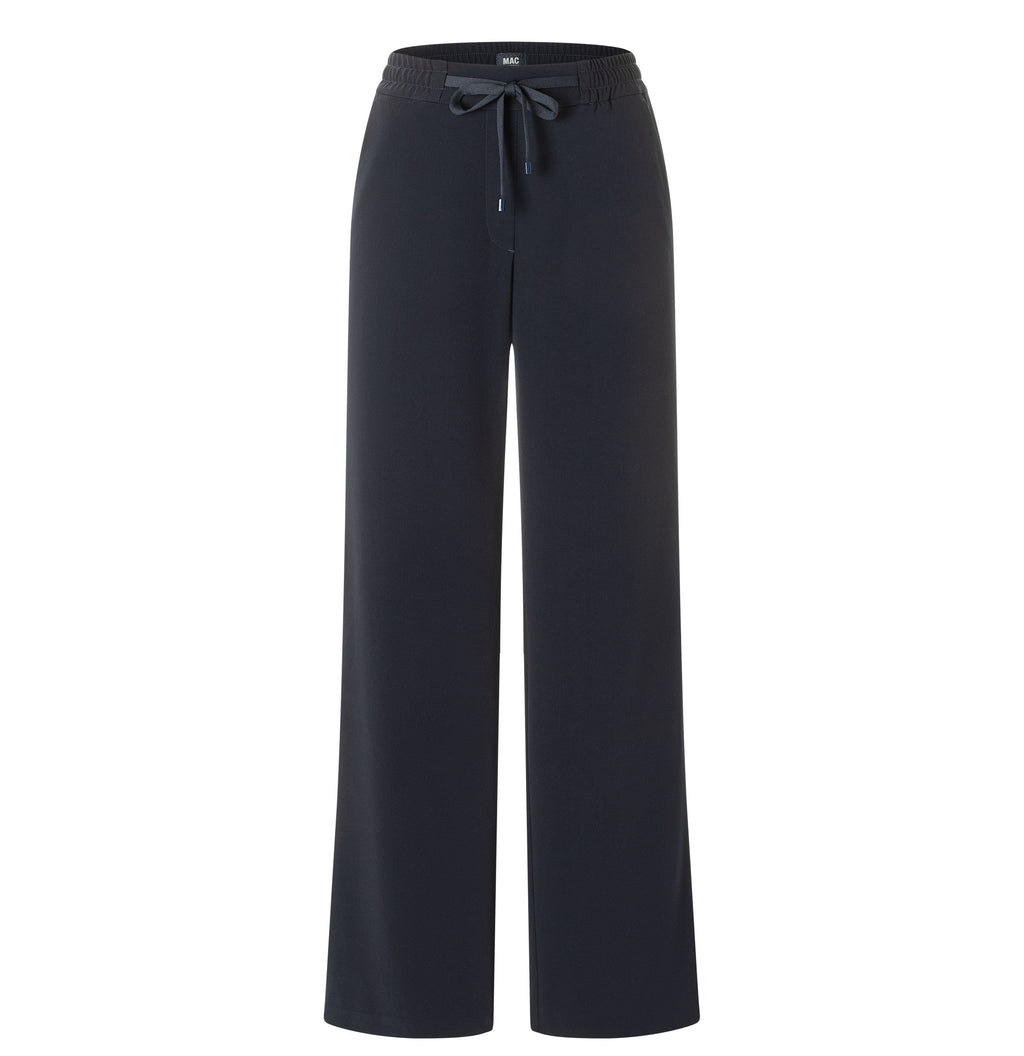 MAC JEANS - CHRISTY, Floating crepe - Wide Fit - 3418-00-0231L-198 - blau