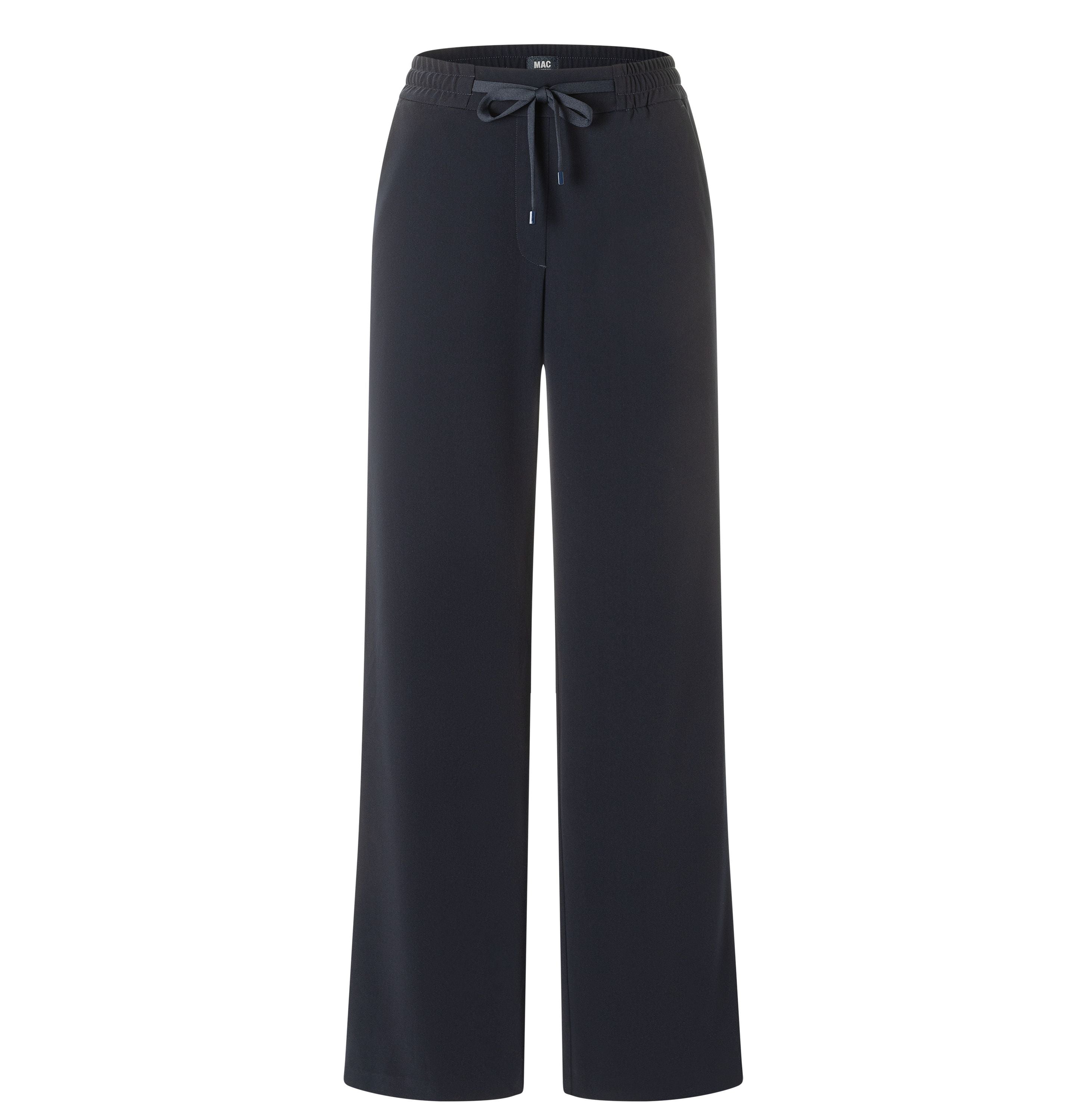 MAC JEANS - CHRISTY, Floating crepe - Wide Fit - 3418-00-0231L-198 - blau