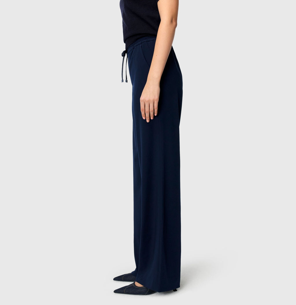 MAC JEANS - CHRISTY, Floating crepe - Wide Fit - 3418-00-0231L-198 - blau