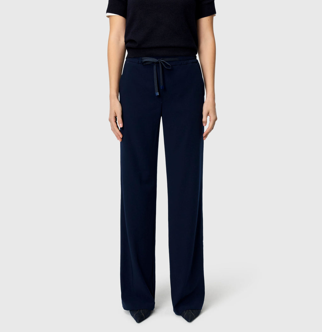 MAC JEANS - CHRISTY, Floating crepe - Wide Fit - 3418-00-0231L-198 - blau
