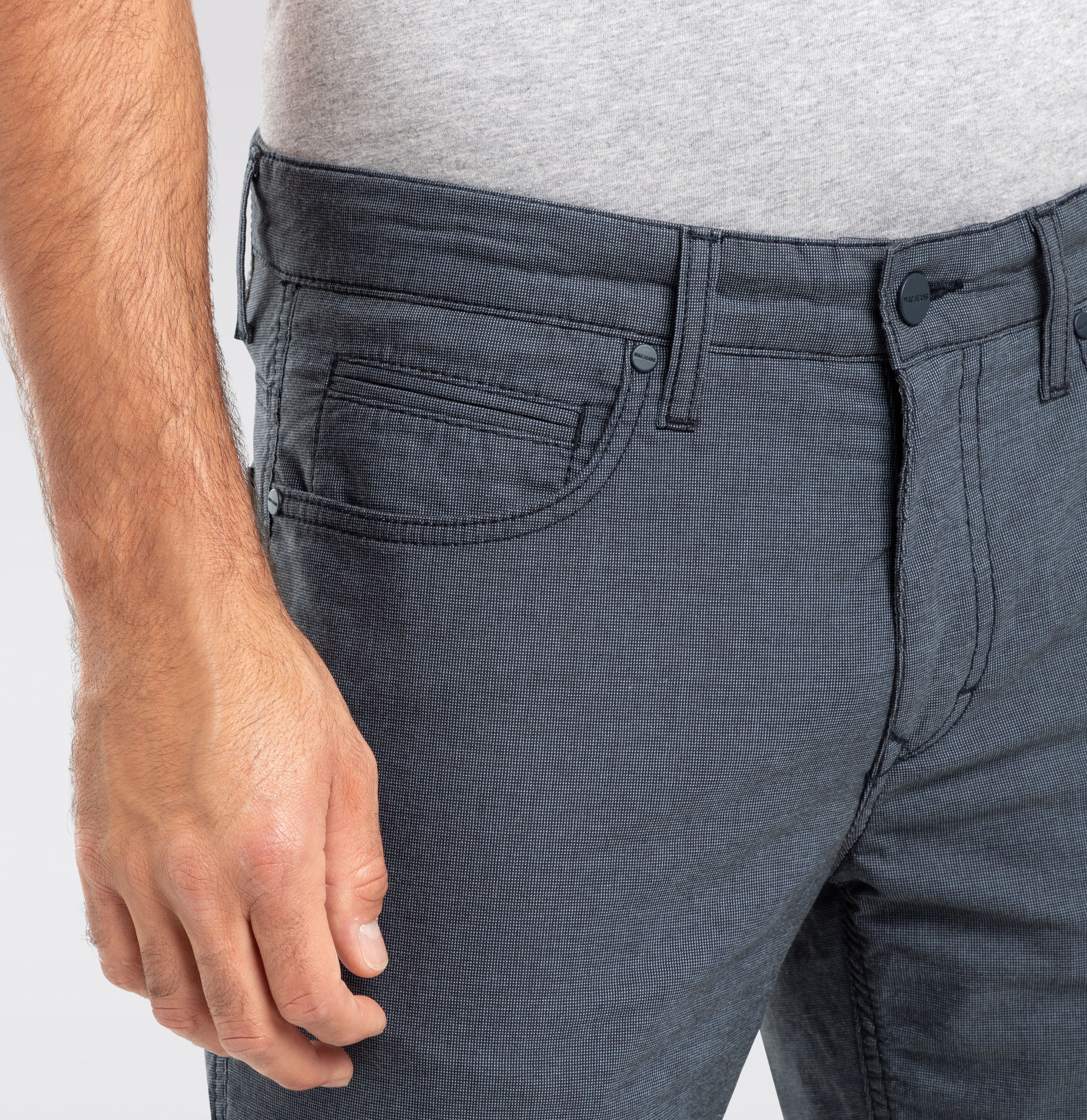 MAC JEANS - Arne, Summer Yarn Dyed Stretch - Modern Fit - 0600-92-0607L-199 - blau