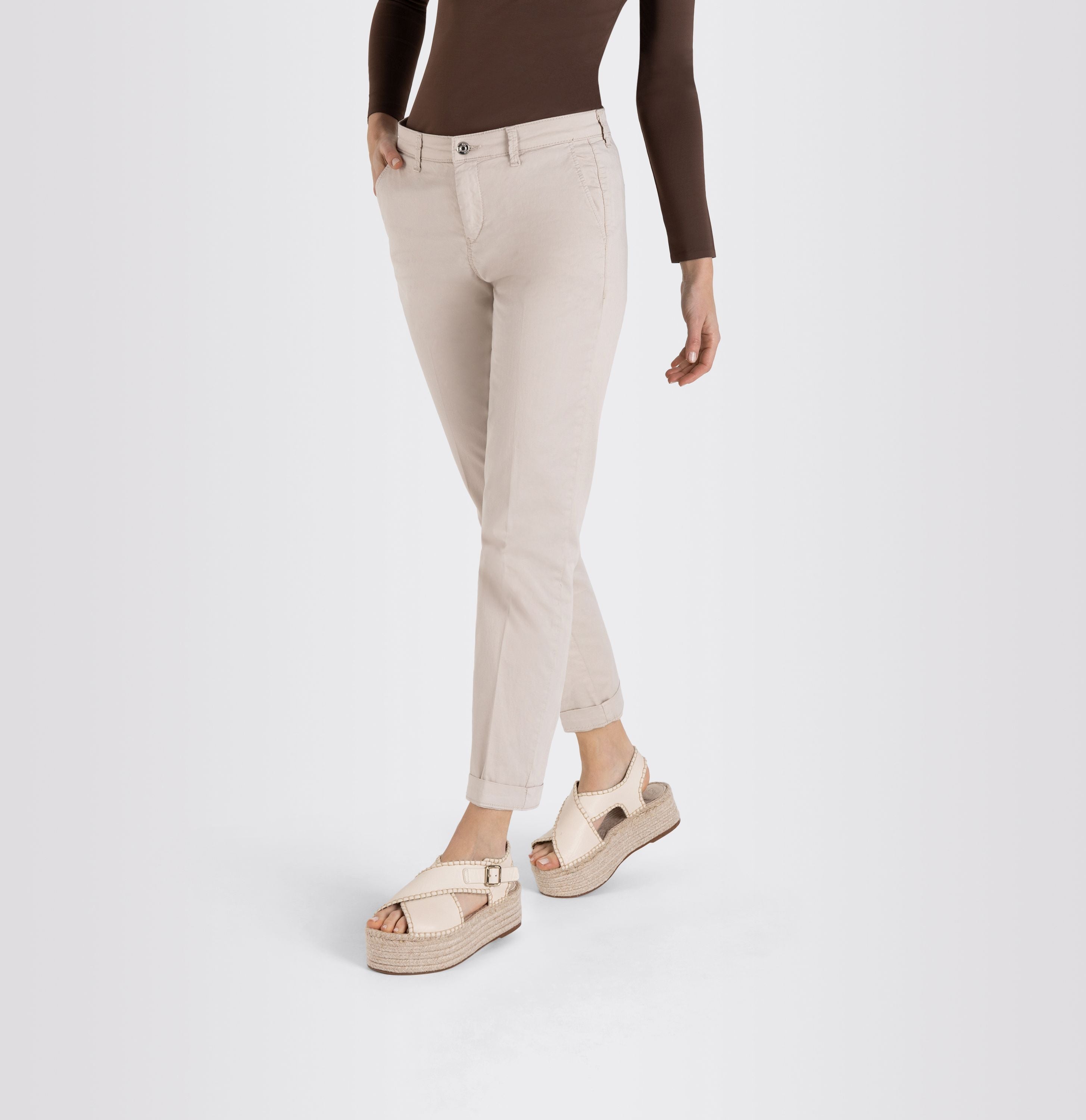 MAC JEANS - CHINO, Authentic stretch gabardine - Slim Fit - 3075-00-0434L-208R - beige