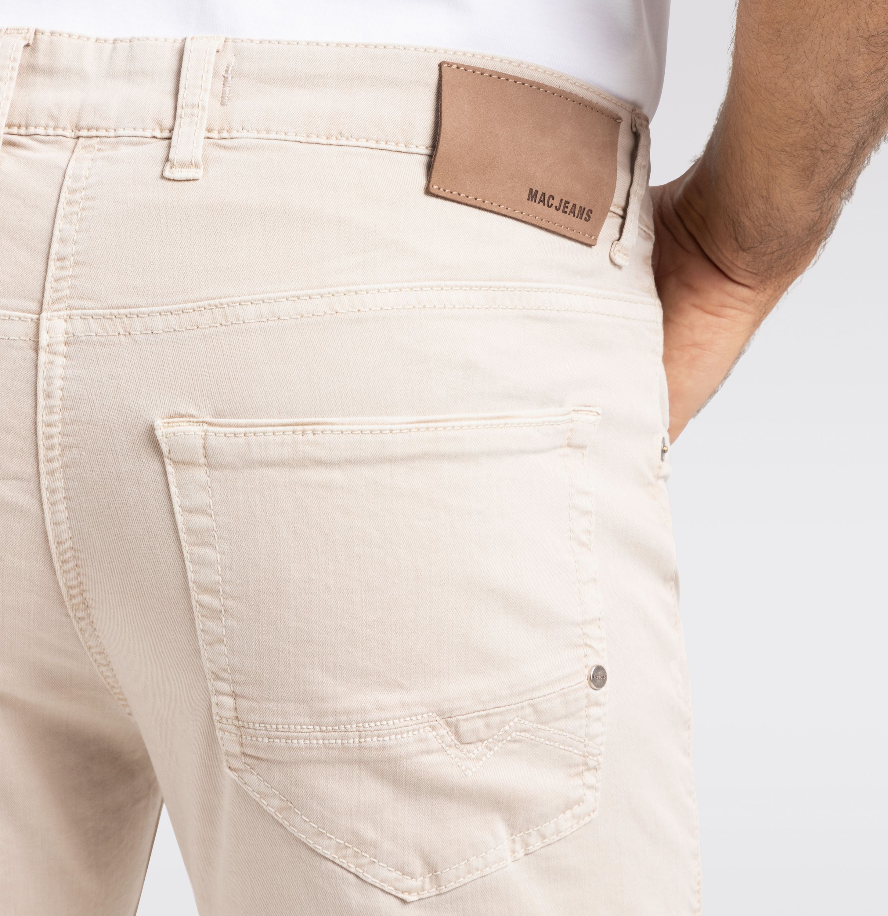 MAC JEANS - Arne Pipe, Light Weight Denim - Modern Fit - 0517-PP-0951L-211W - beige