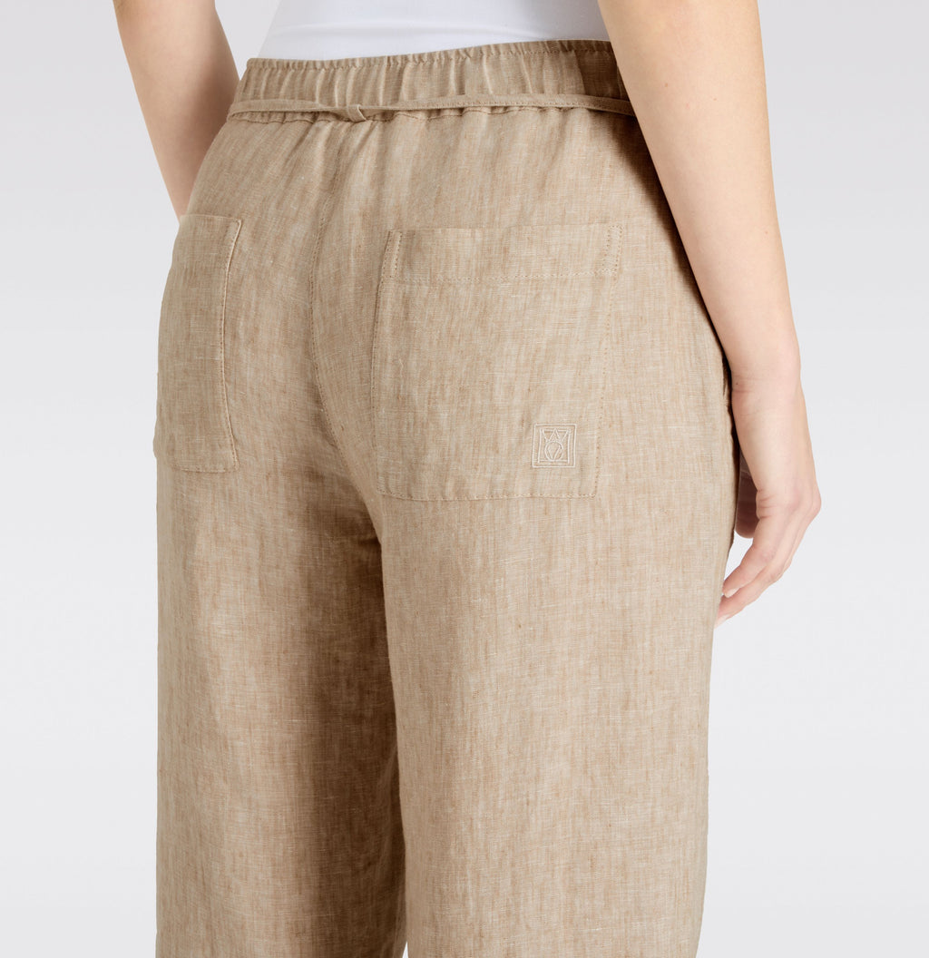 MAC JEANS - CHIARA BELT, Pure linen - Wide Fit - 3447-00-0294L-236M - braun