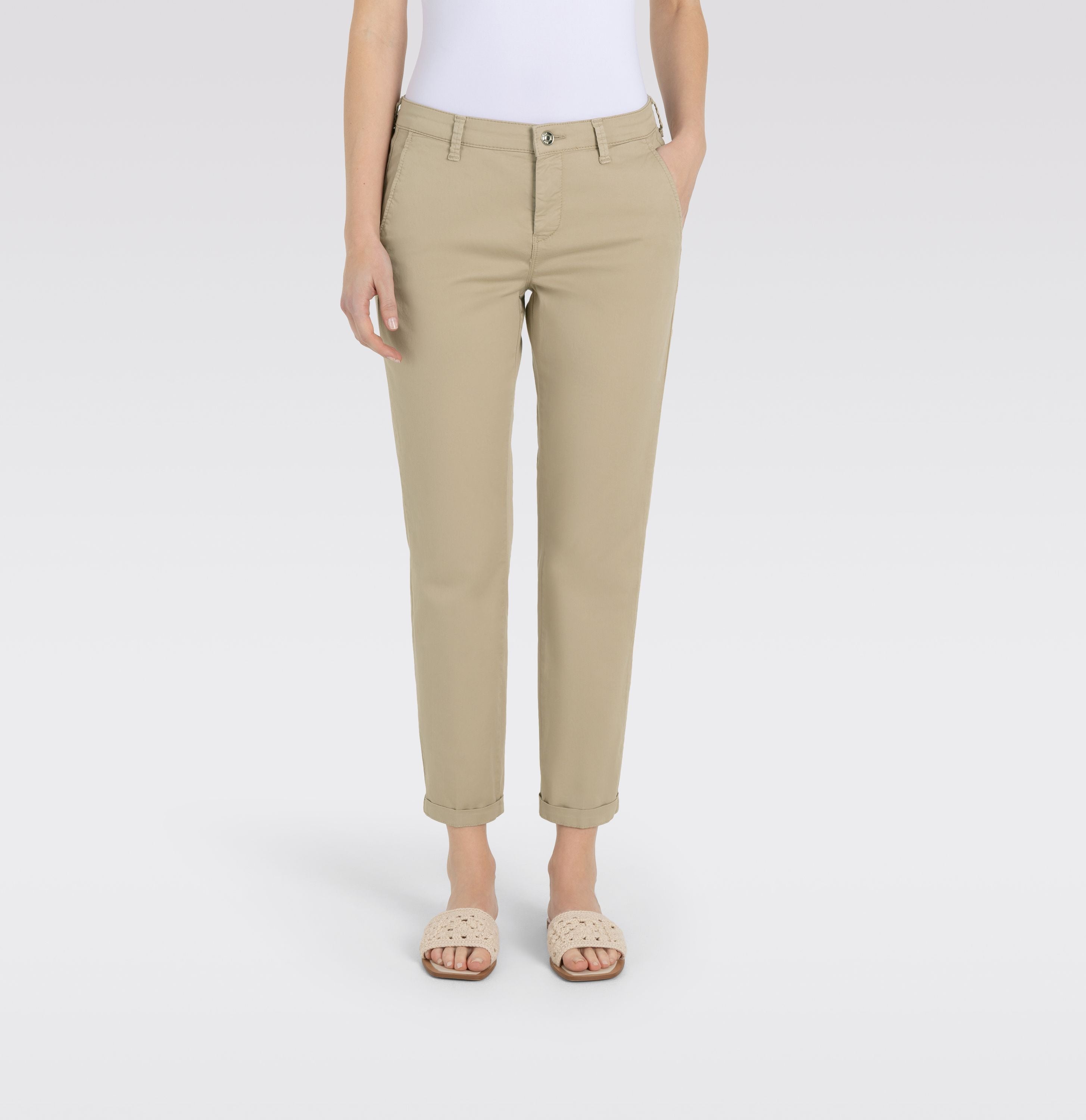 MAC JEANS - CHINO, Authentic stretch gabardine - Slim Fit - 3075-00-0434L-257R - braun