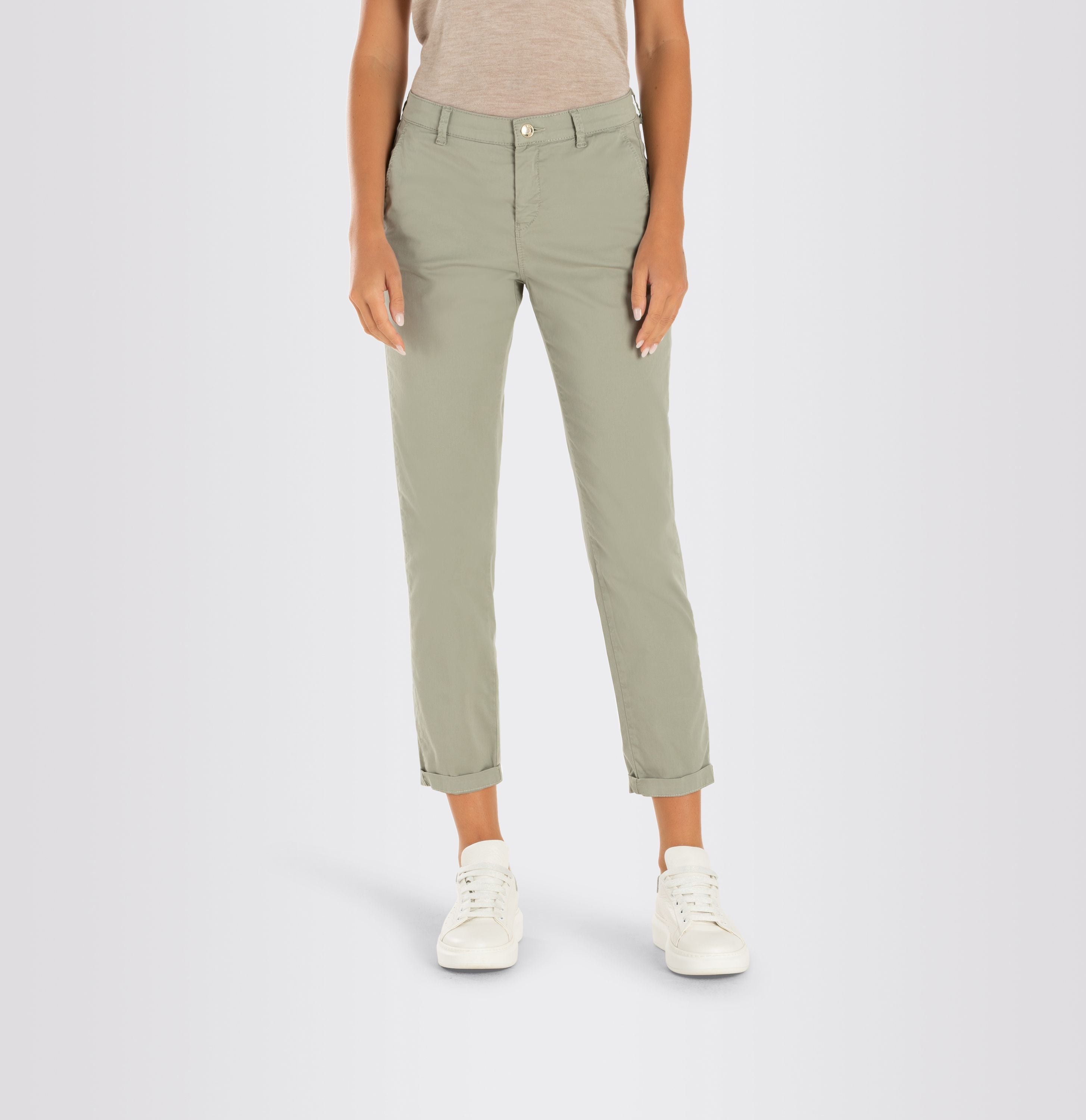 MAC JEANS - CHINO, Authentic stretch gabardine - Slim Fit - 3075-00-0434L-343R - grün