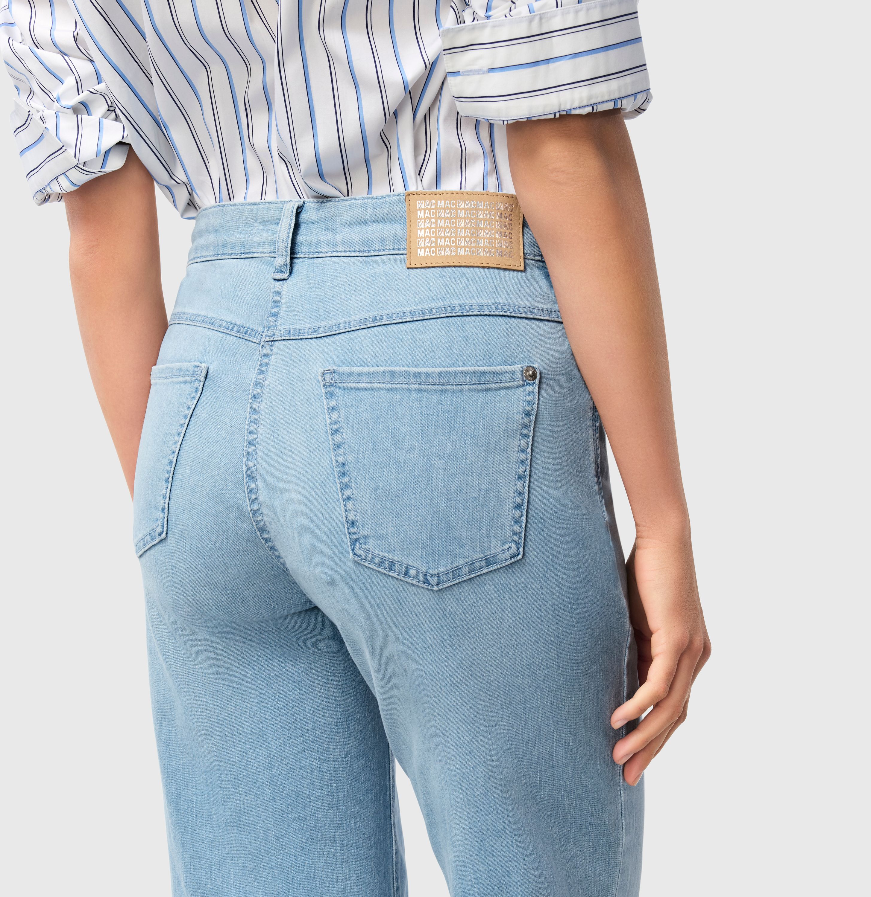 MAC JEANS - WIDE, Authentic Stretch Denim - Wide Fit - 5228-90-0387L-D296 - blau
