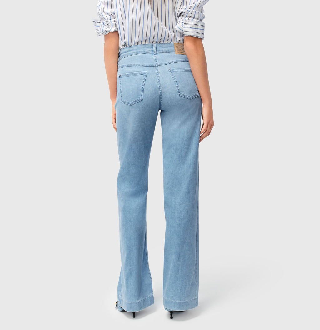 MAC JEANS - WIDE, Authentic Stretch Denim - Wide Fit - 5228-90-0387L-D296 - blau