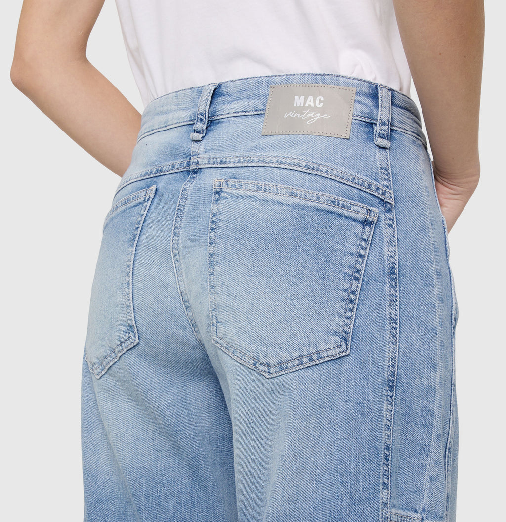 MAC JEANS - OHIO, Auth. comfort vintage denim - Barrel Fit - 3126-90-0333L-D410 - blau