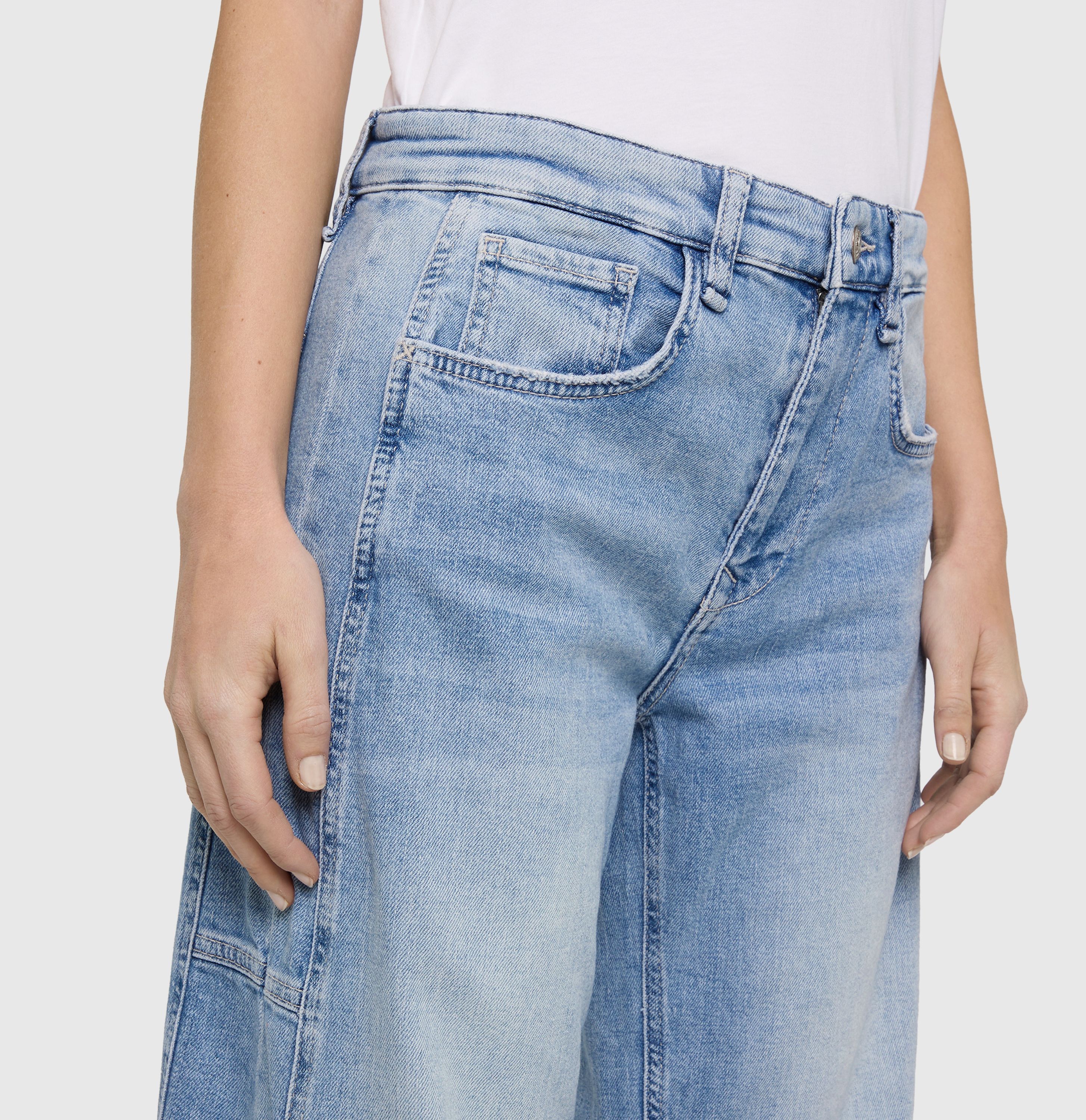 MAC JEANS - OHIO, Auth. comfort vintage denim - Barrel Fit - 3126-90-0333L-D410 - blau