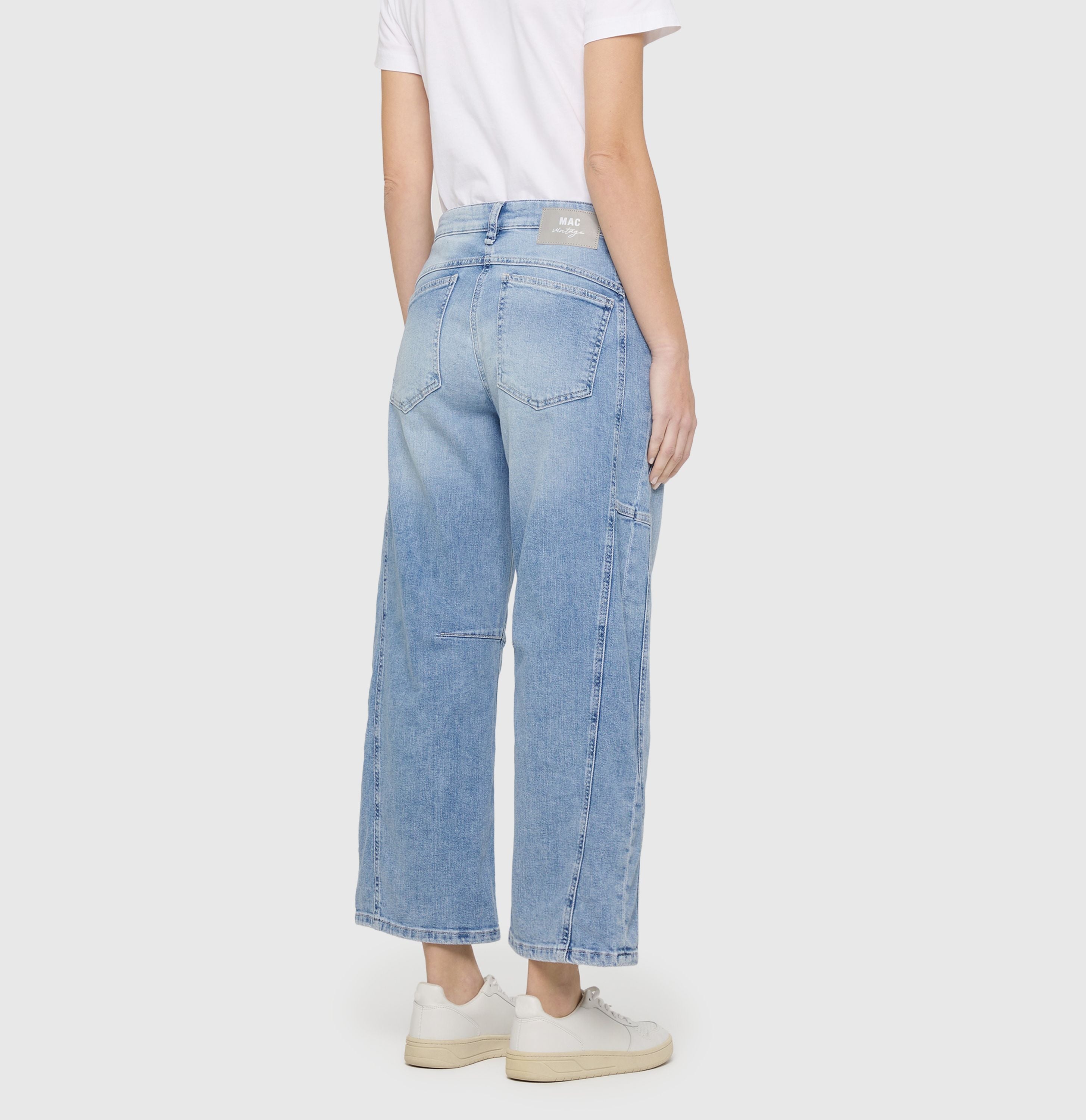 MAC JEANS - OHIO, Auth. comfort vintage denim - Barrel Fit - 3126-90-0333L-D410 - blau