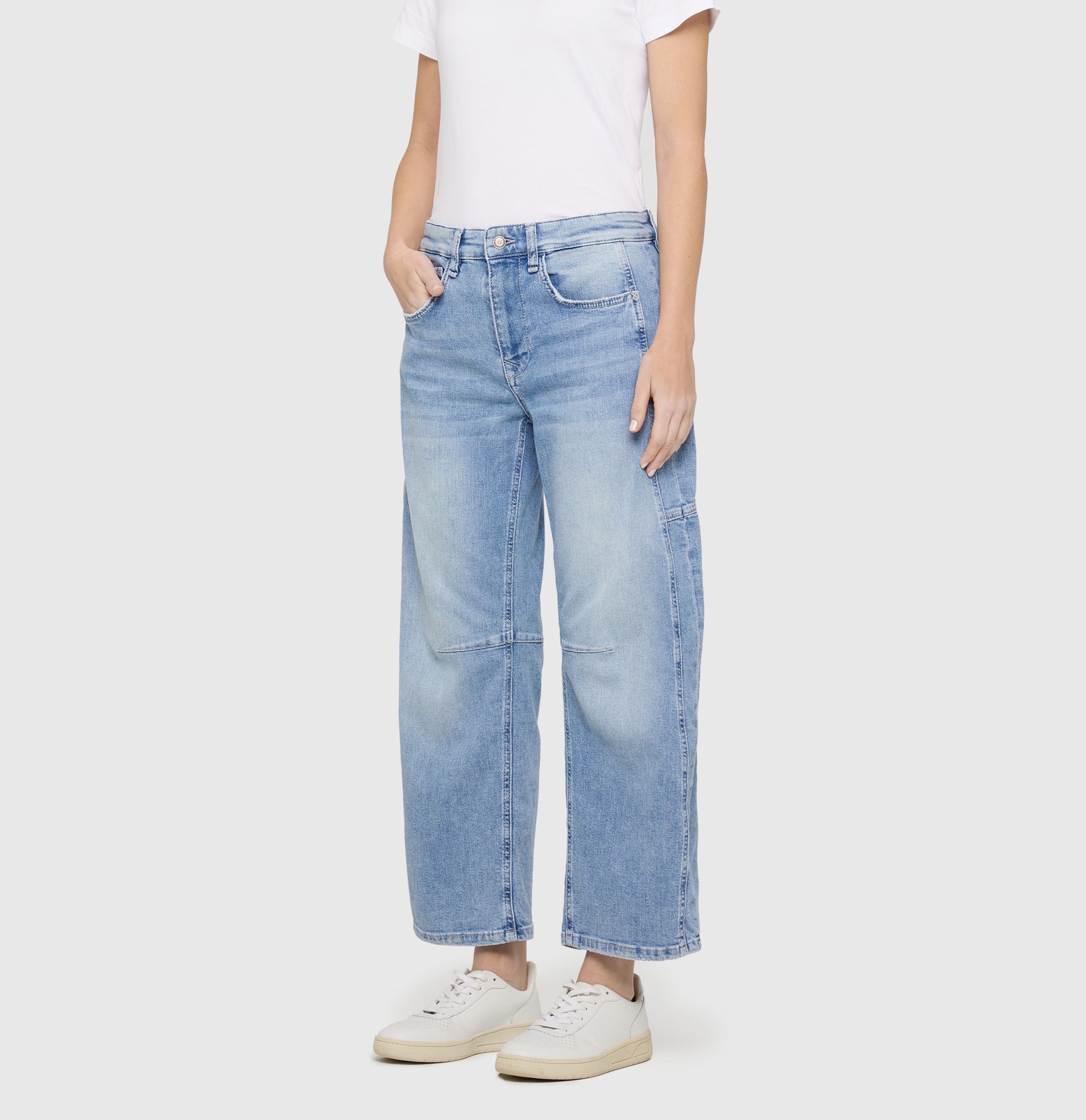 MAC JEANS - OHIO, Auth. comfort vintage denim - Barrel Fit - 3126-90-0333L-D410 - blau