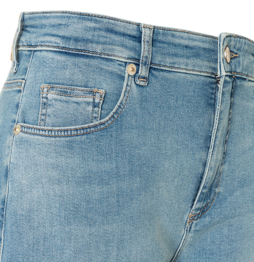 MAC JEANS - DANNI, Light authentic denim - Barrel Fit - 3110-90-0389L-D411 - blau