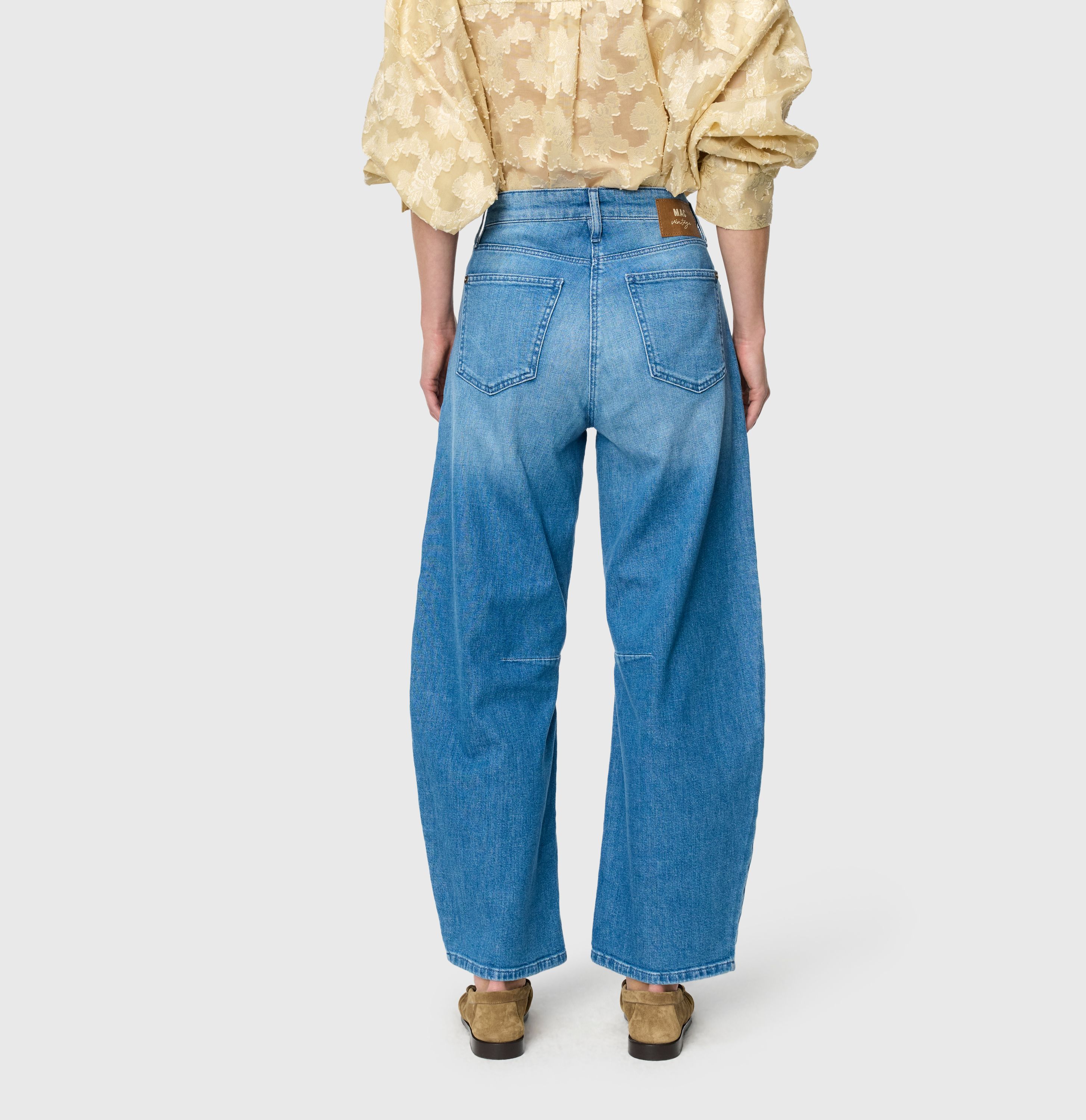 MAC JEANS - DAKOTA, Auth. comfort vintage denim - Barrel Fit - 3123-90-0333L-D420 - blau