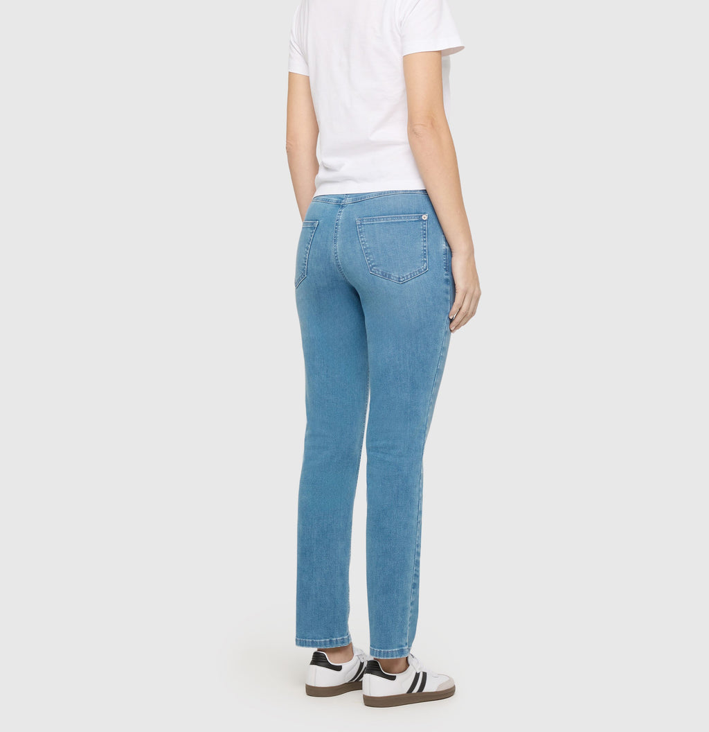 MAC JEANS - MELANIE, Authentic Stretch Denim - Straight Fit - 5040-90-0387L-D429 - blau
