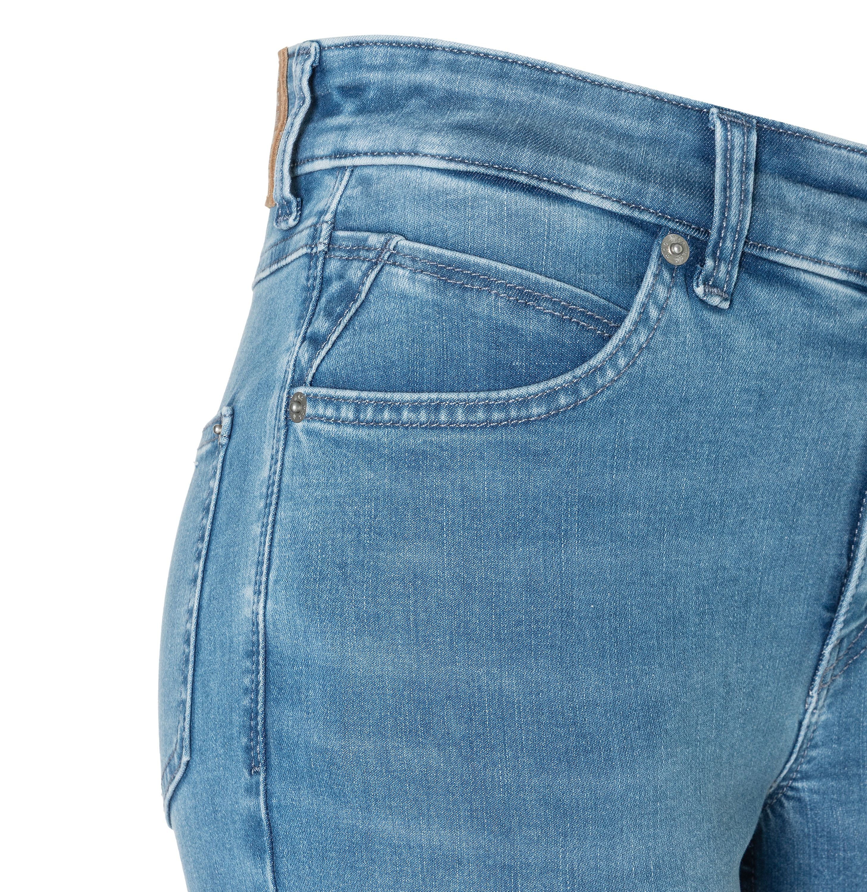 MAC JEANS - MELANIE, Authentic Stretch Denim - Straight Fit - 5040-90-0387L-D429 - blau