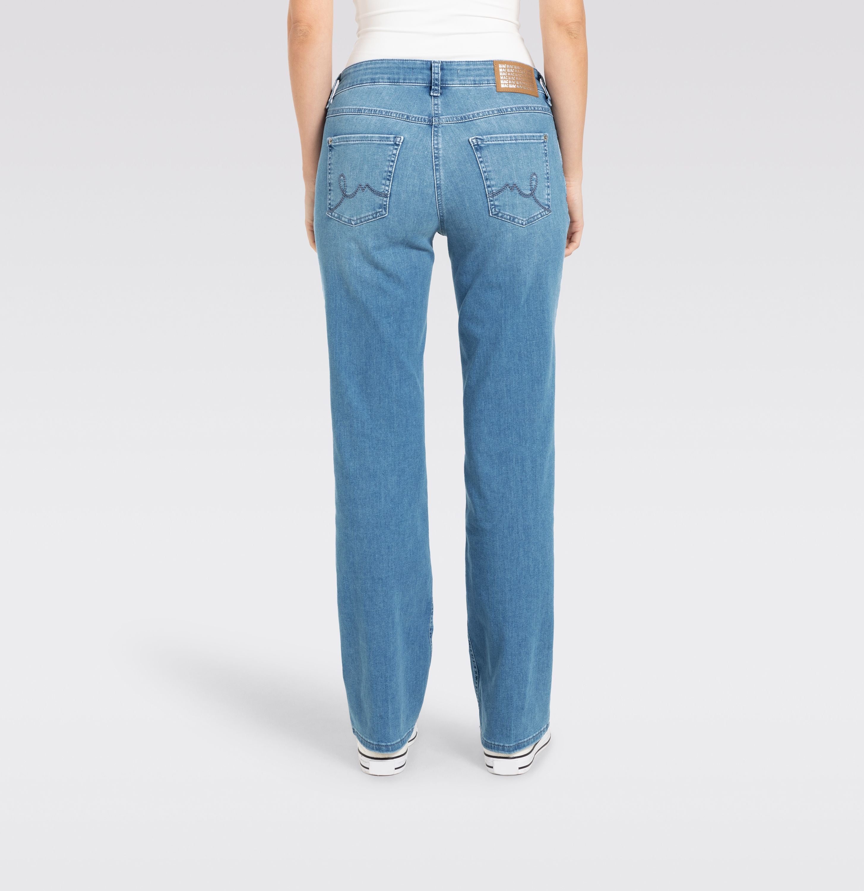 MAC JEANS - LAURA, Authentic Stretch Denim - Flared Fit - 5225-90-0387L-D429 - blau