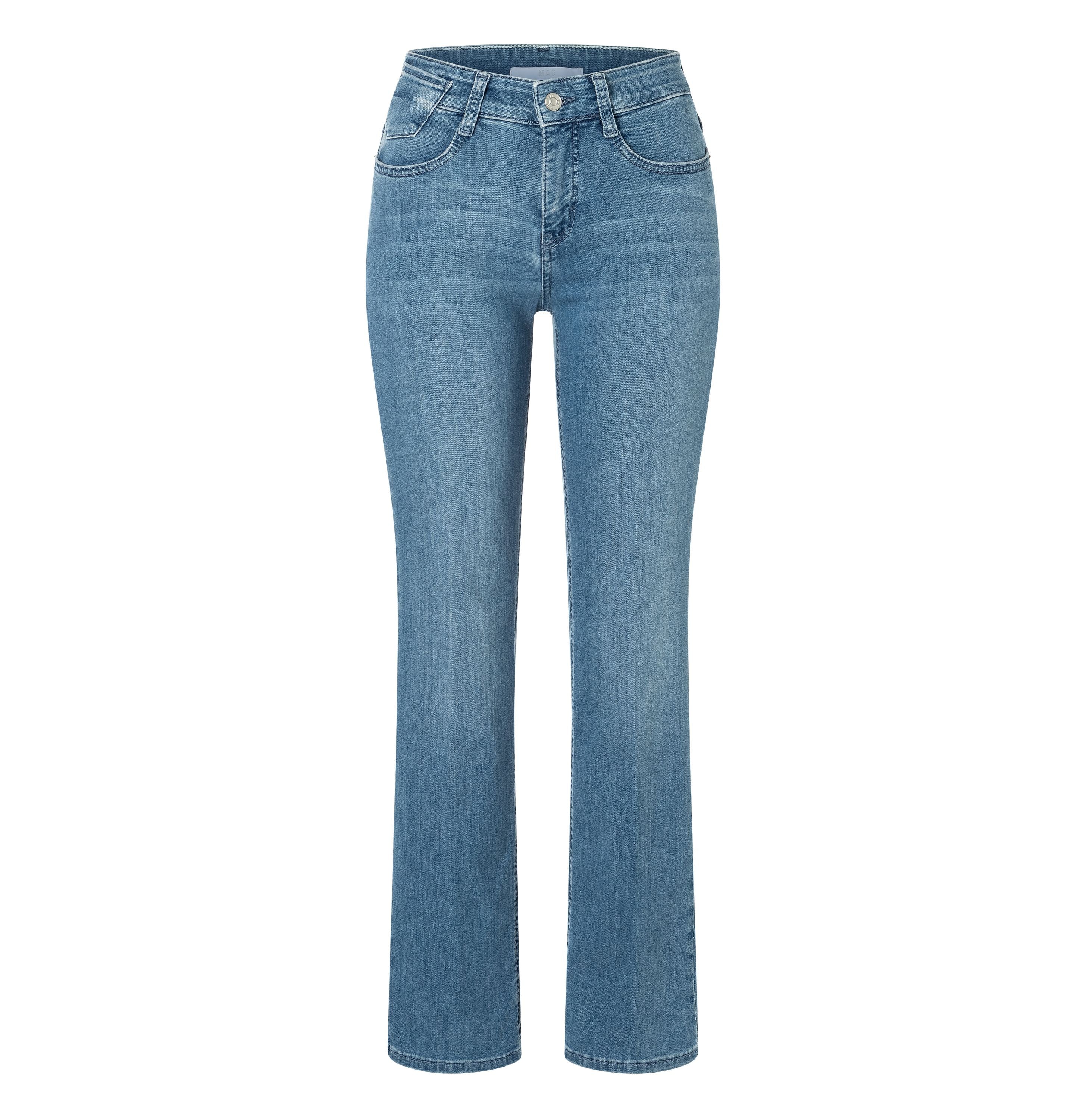 MAC JEANS - LAURA, Authentic Stretch Denim - Flared Fit - 5225-90-0387L-D429 - blau