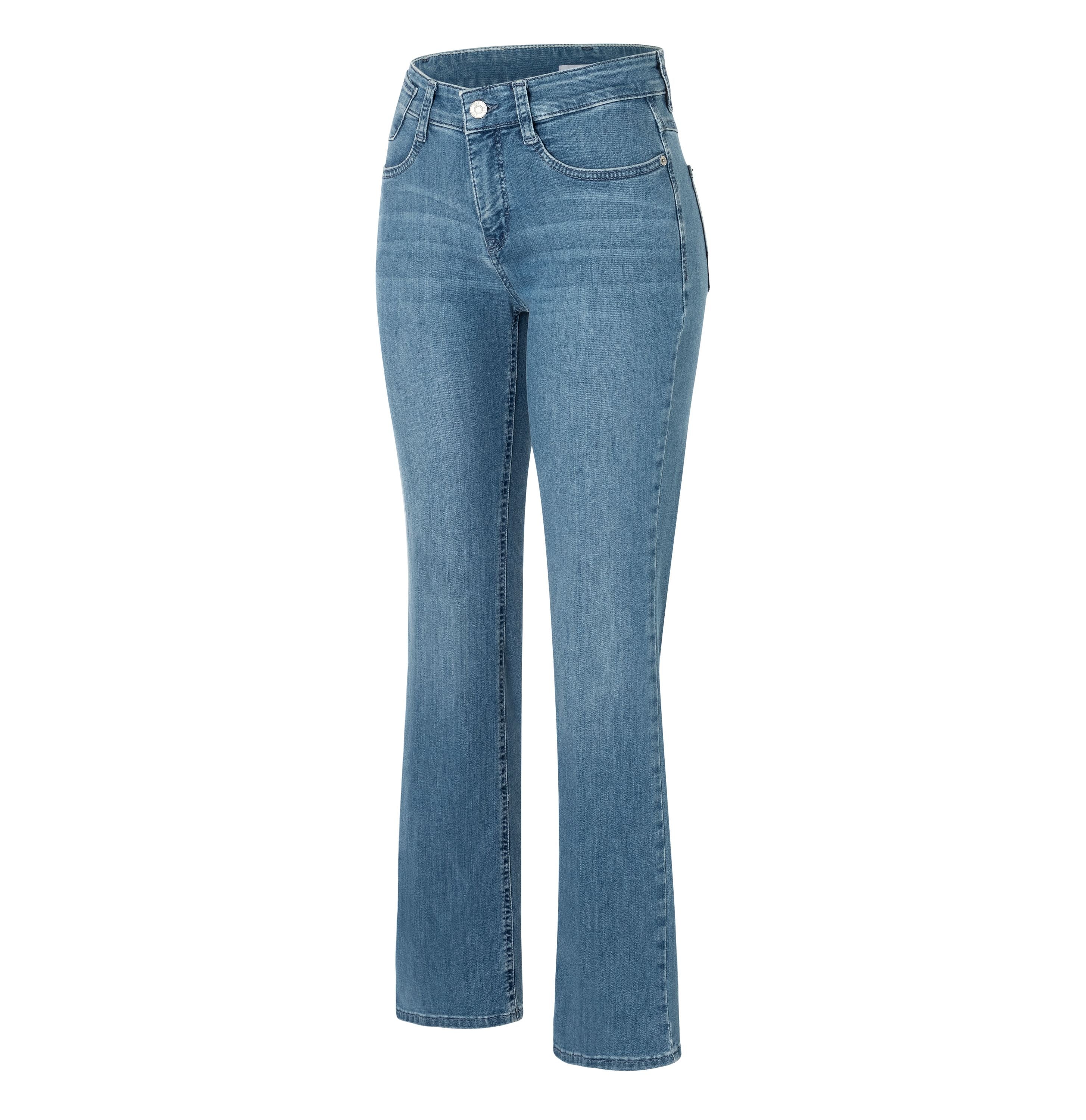 MAC JEANS - LAURA, Authentic Stretch Denim - Flared Fit - 5225-90-0387L-D429 - blau