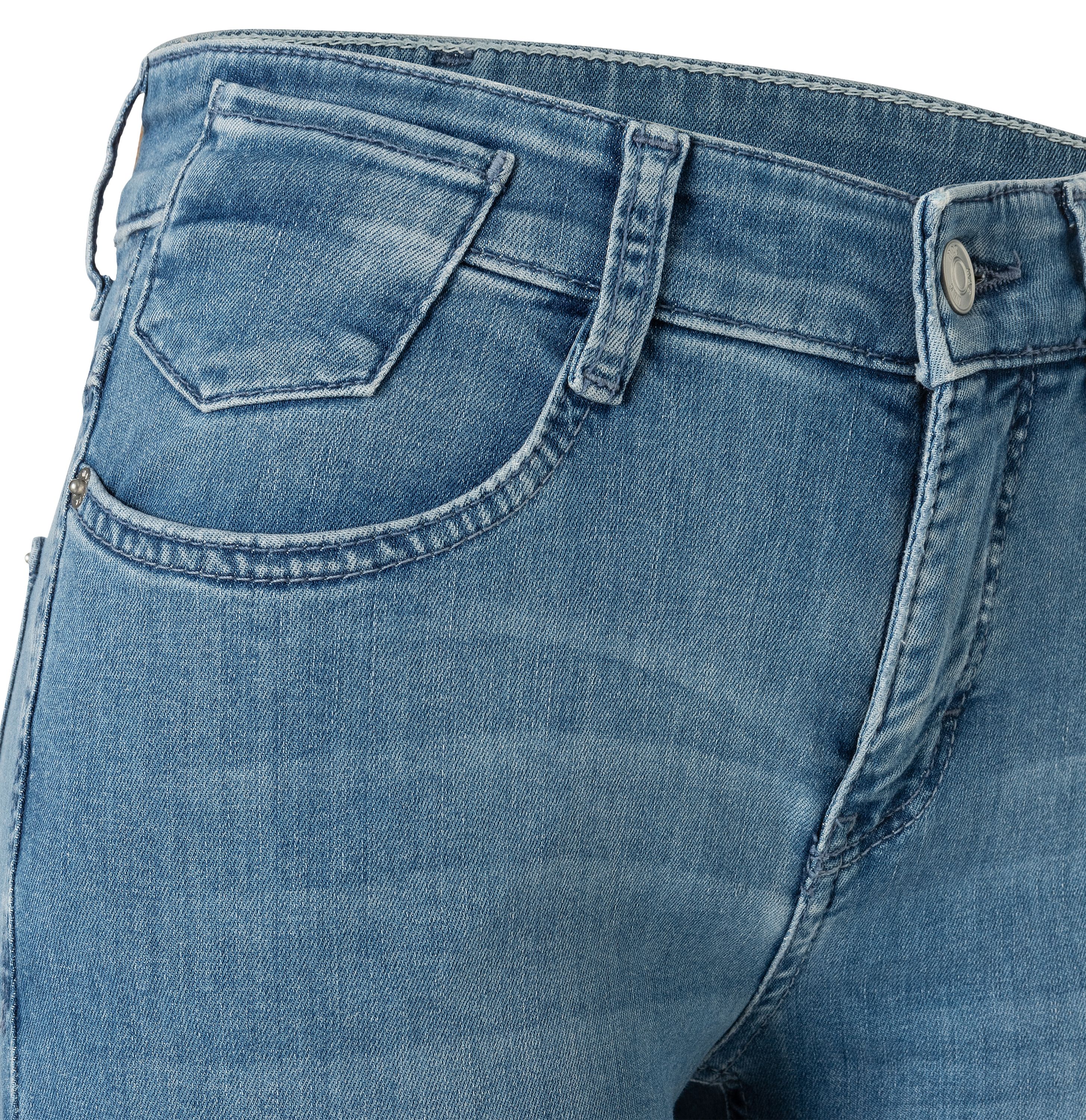 MAC JEANS - LAURA, Authentic Stretch Denim - Flared Fit - 5225-90-0387L-D429 - blau