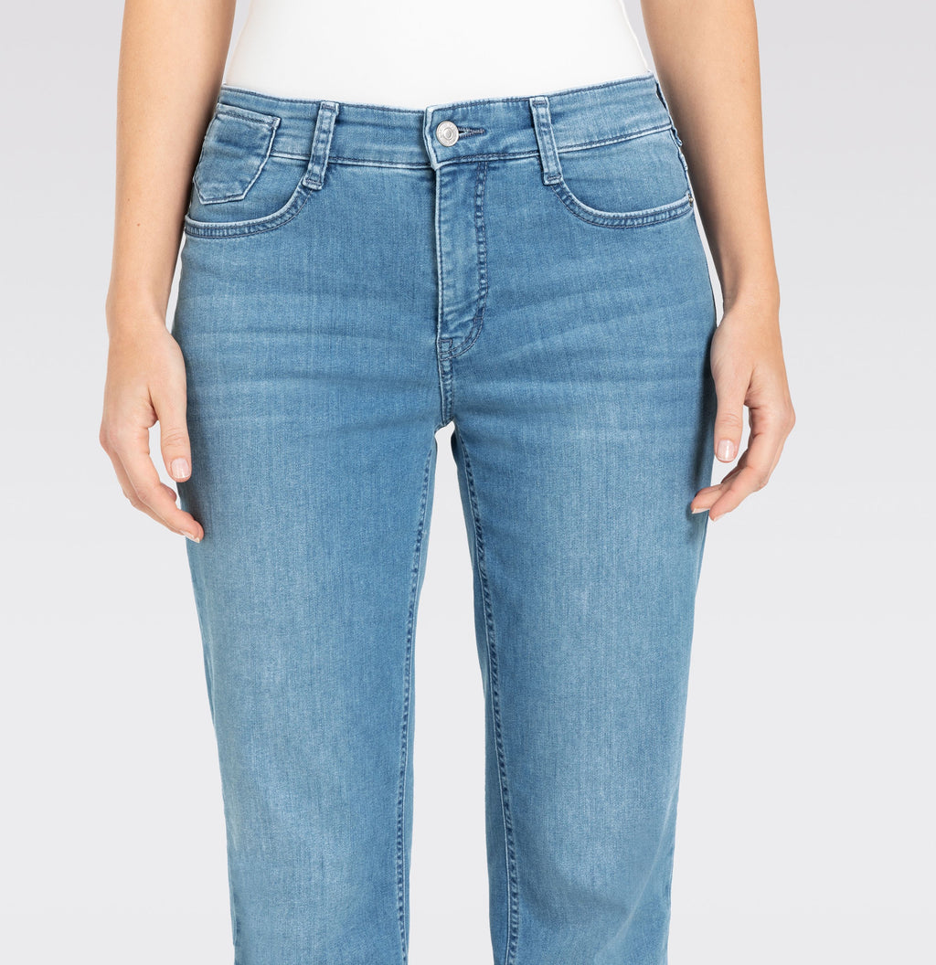MAC JEANS - LAURA, Authentic Stretch Denim - Flared Fit - 5225-90-0387L-D429 - blau