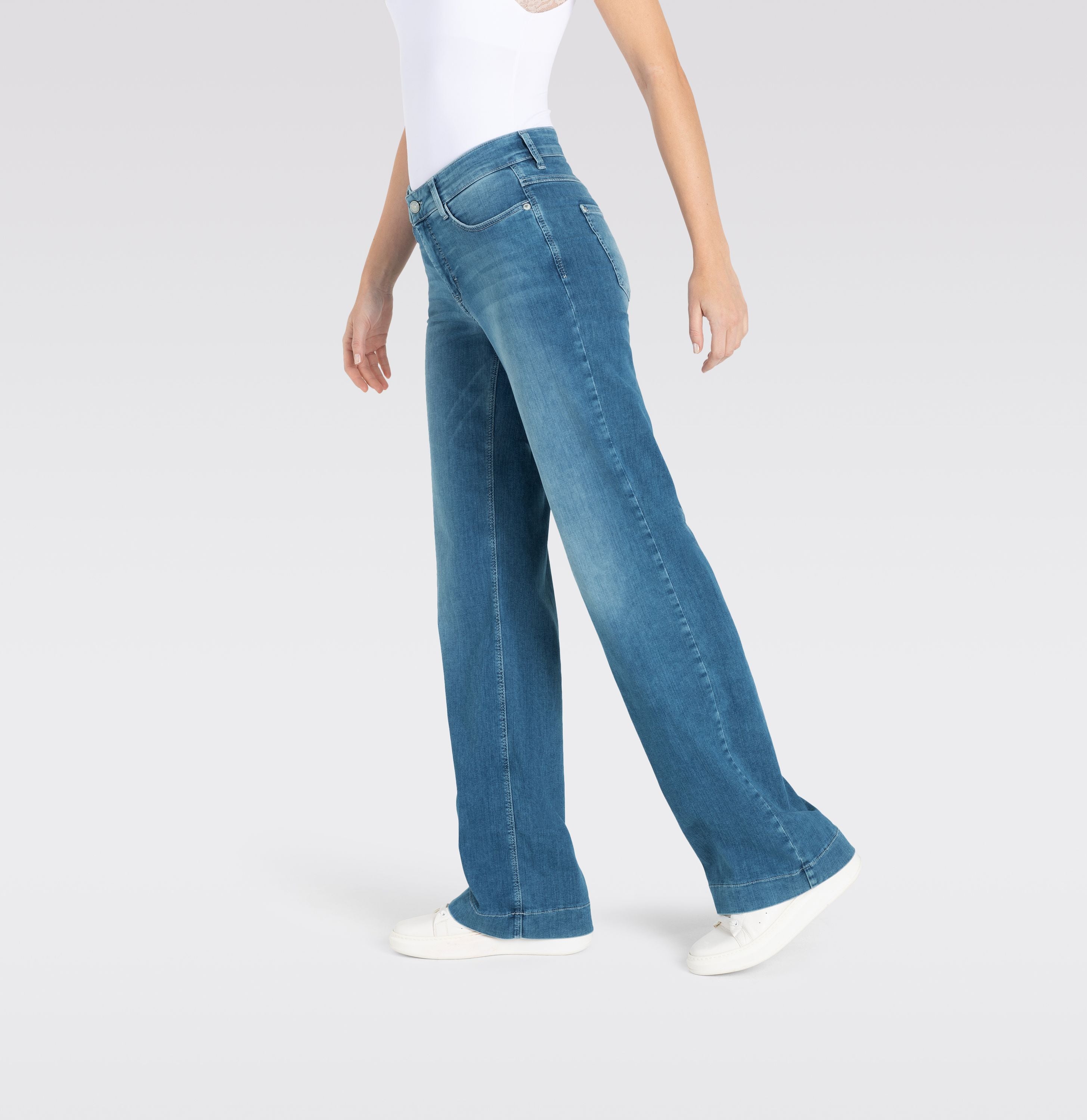MAC JEANS - DREAM WIDE, DREAM Wonder light Denim - Wide Fit - 5441-90-0351L-D490 - blau