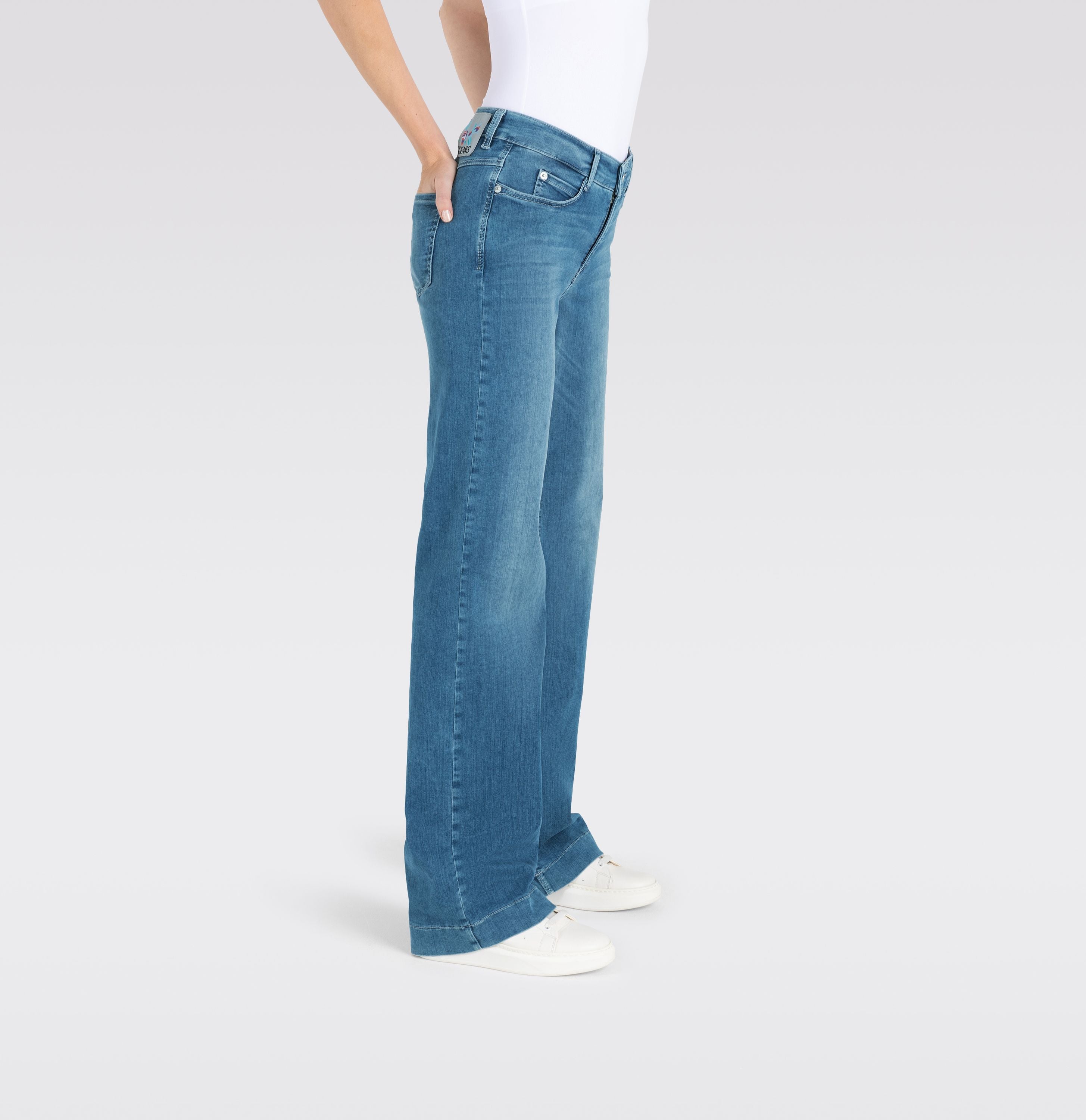 MAC JEANS - DREAM WIDE, DREAM Wonder light Denim - Wide Fit - 5441-90-0351L-D490 - blau