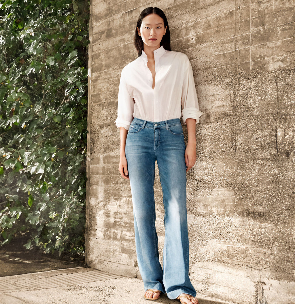 MAC JEANS - DREAM WIDE, DREAM Wonder light Denim - Wide Fit - 5441-90-0351L-D490 - blau