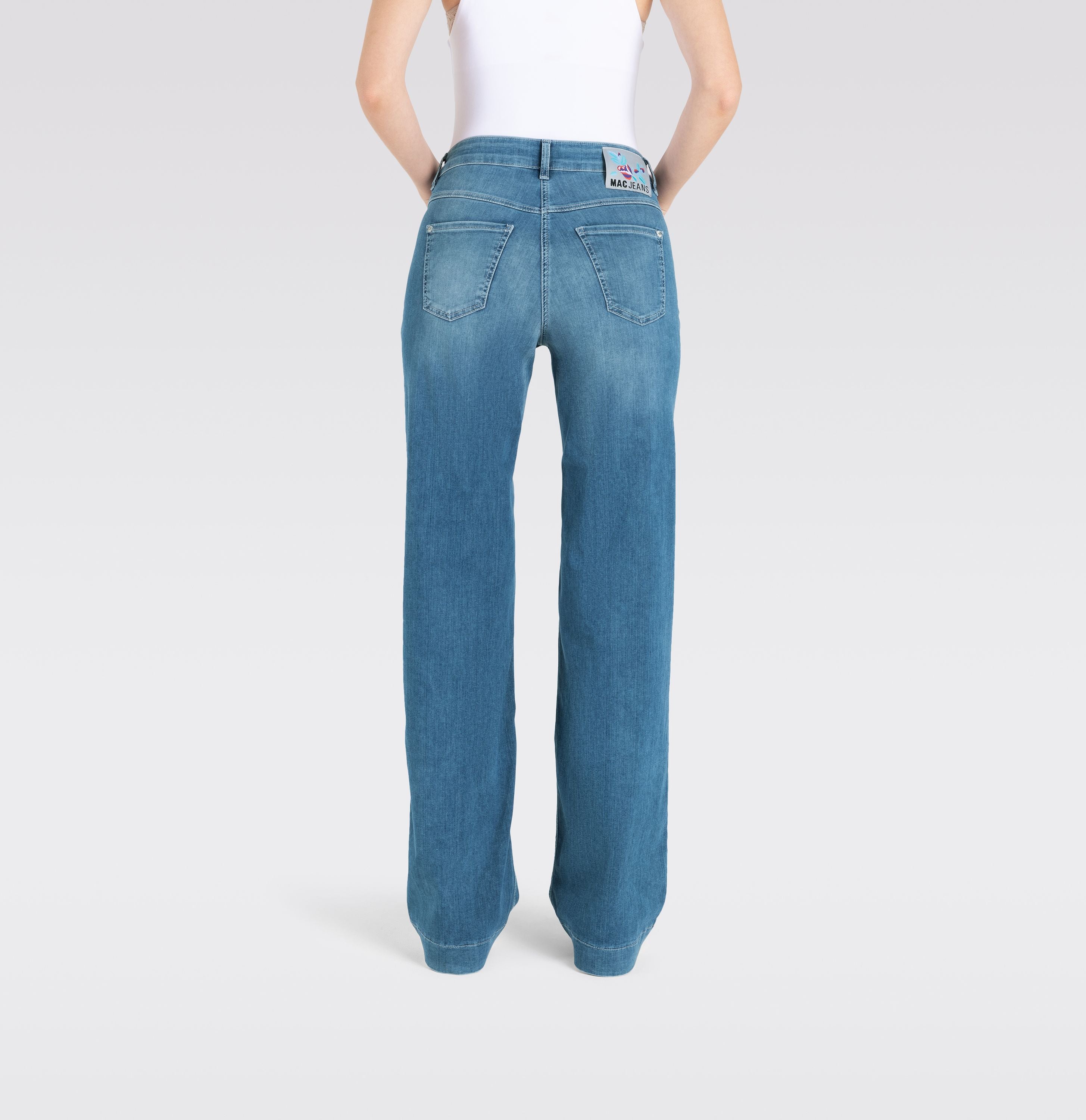 MAC JEANS - DREAM WIDE, DREAM Wonder light Denim - Wide Fit - 5441-90-0351L-D490 - blau