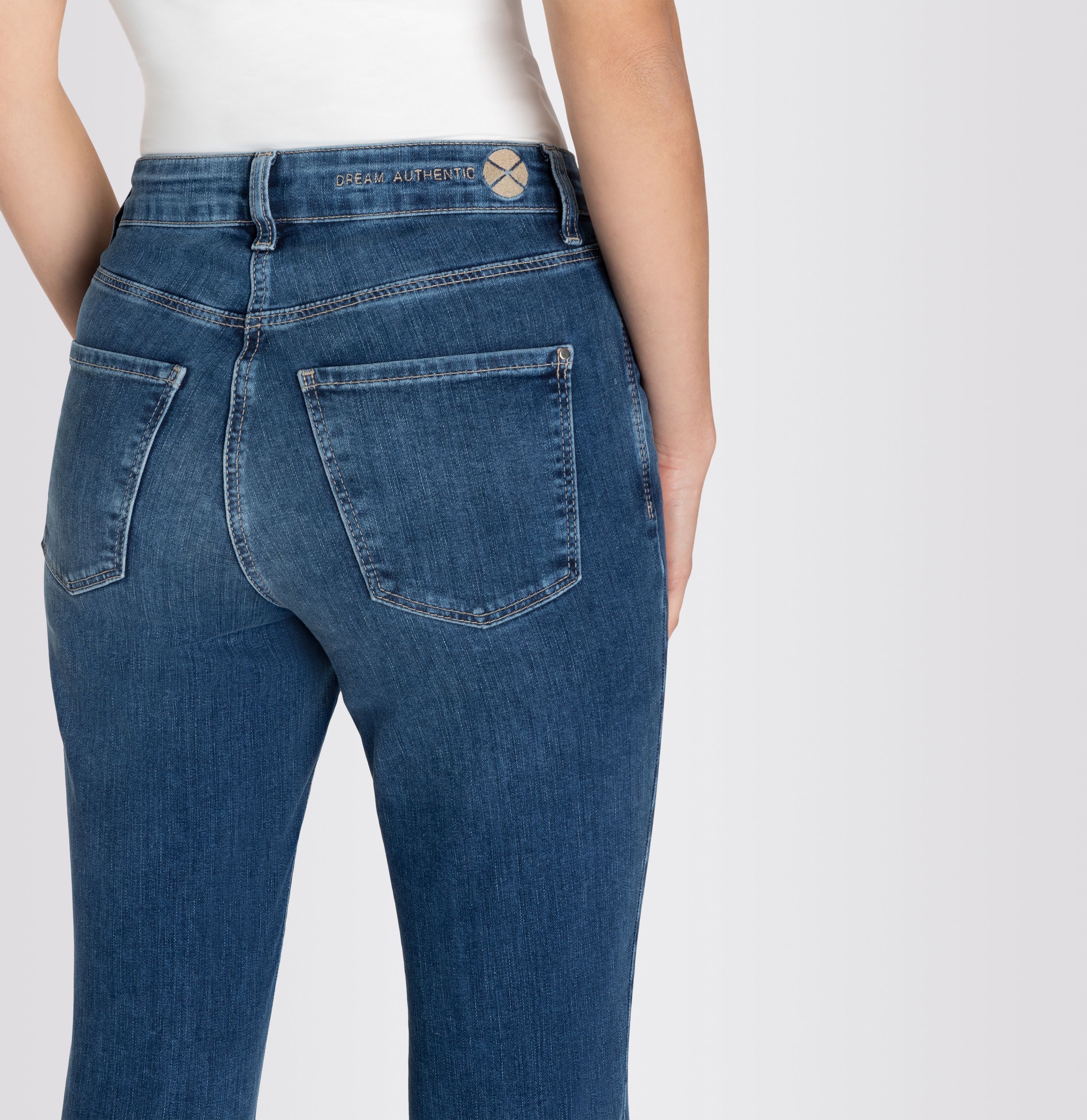 MAC JEANS - DREAM KICK, Dream authentic - Flared Fit - 5416-90-0357L-D526 - blau