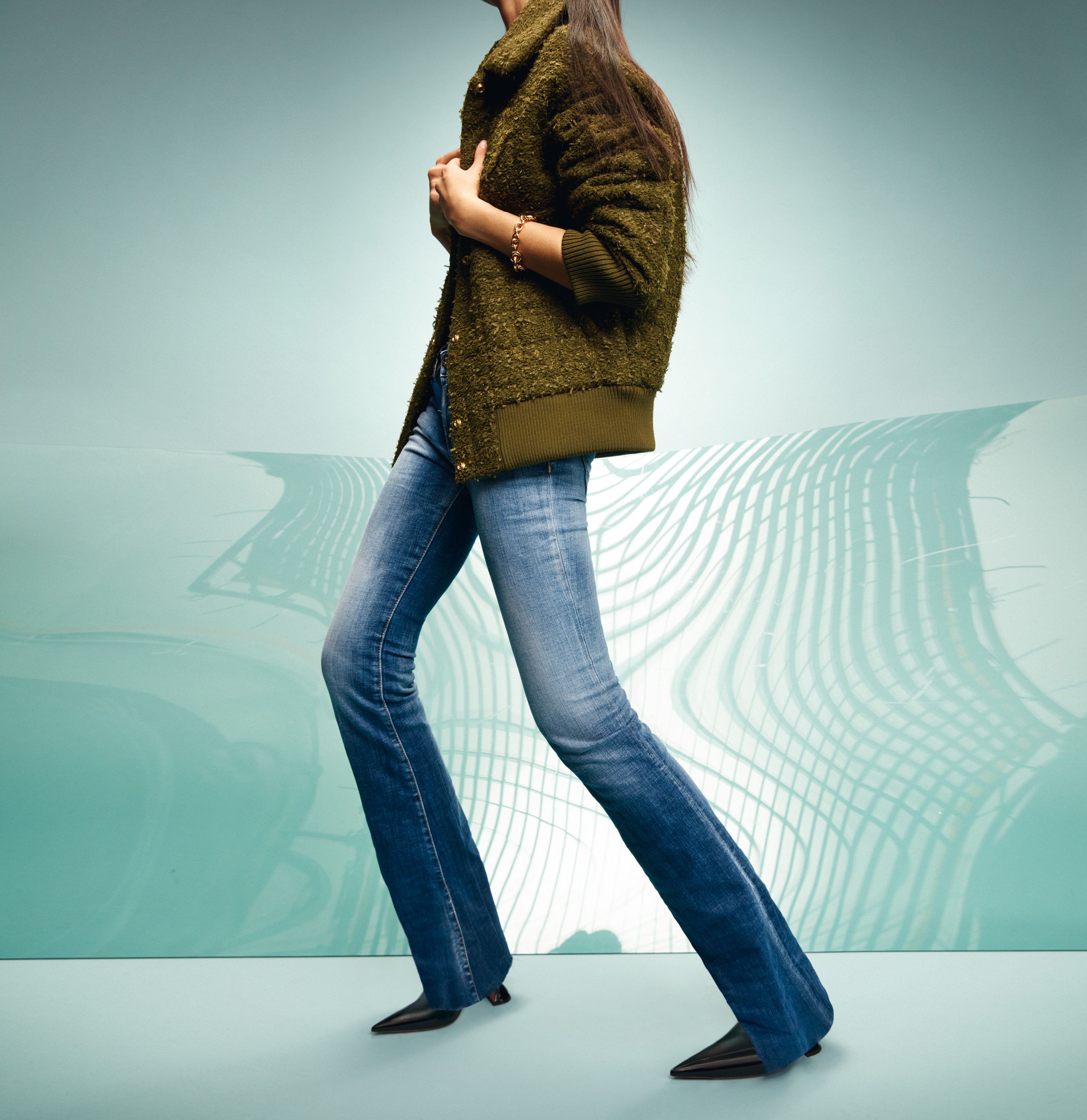 MAC JEANS - DREAM BOOT, Authentic mega flex - Flared Fit - 5429-90-0358L-D574 - blau
